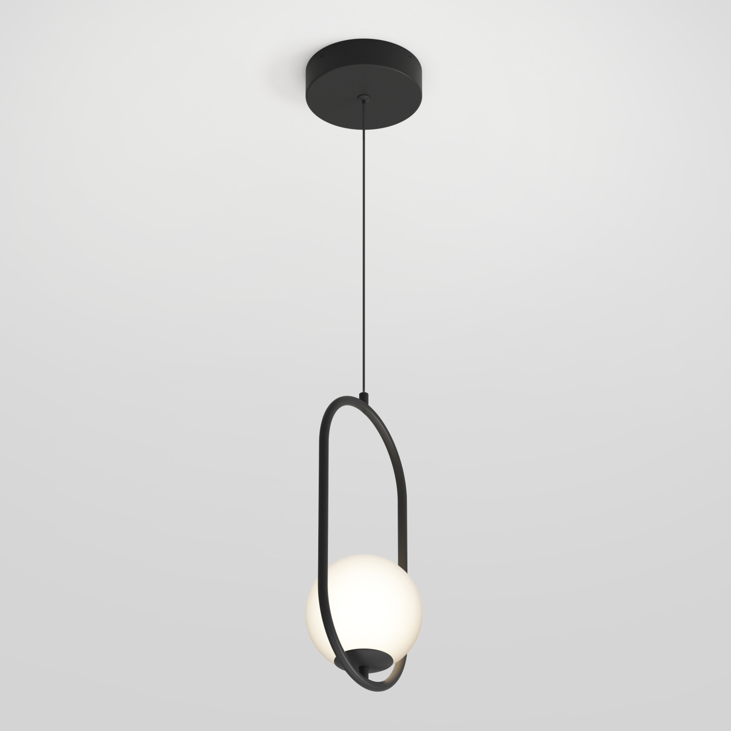 Luminaire suspendu moderne Bloom, noir