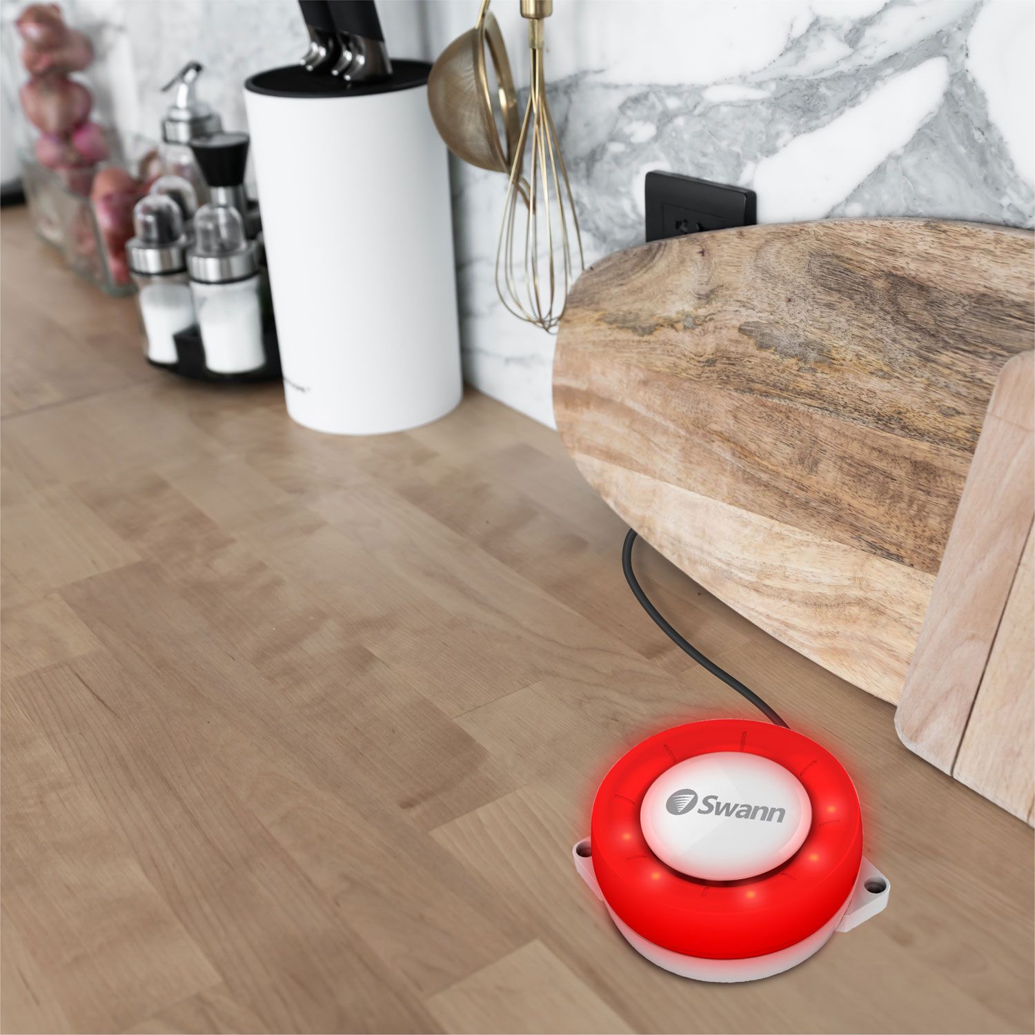 Swann Wi-Fi Indoor Siren - White