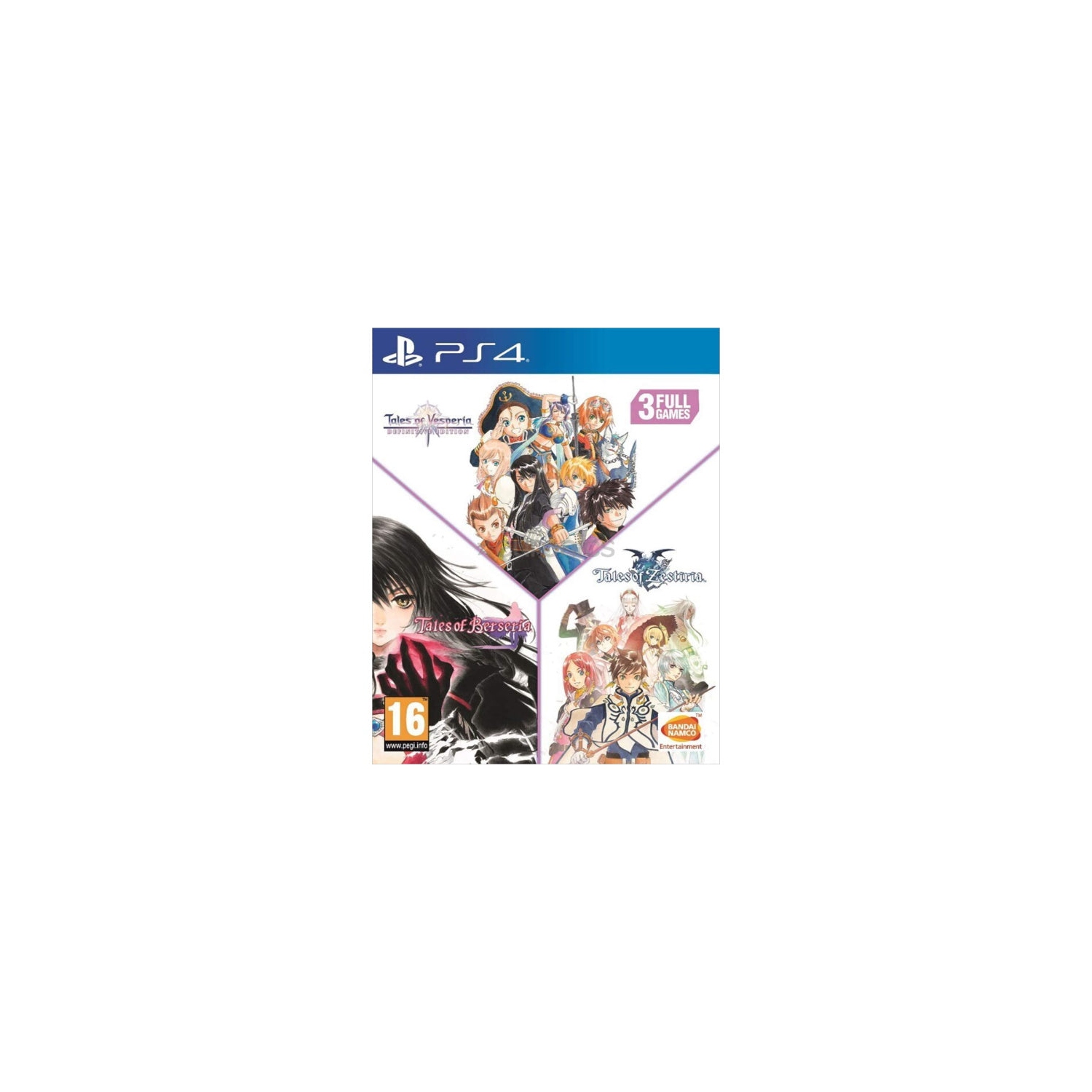 Tales of Zestiria + Tales of Berseria + Tales of Vesperia: Definitive Edition [PlayStation 4]