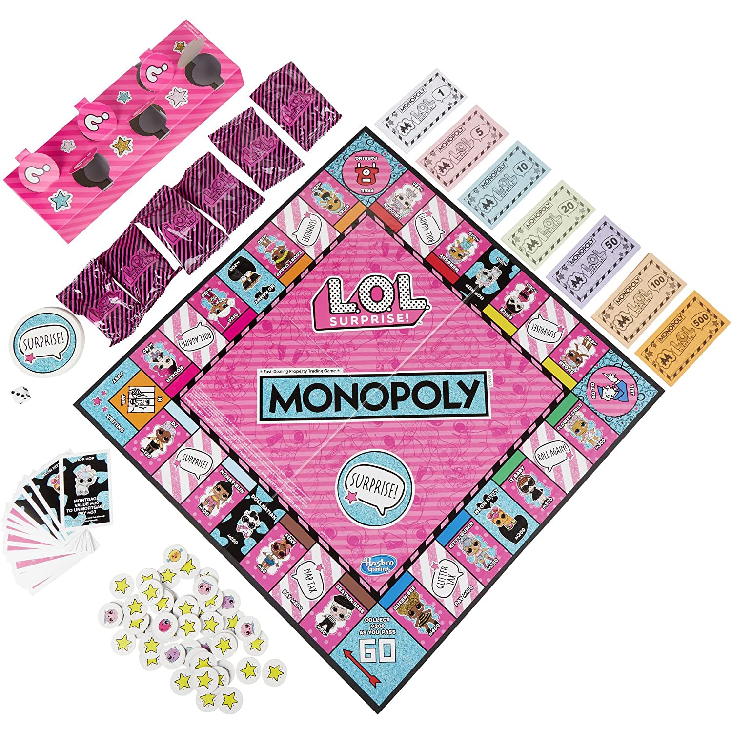 Monopoly: L.O.L. Surprise! Edition [Board Game, 2-4 Players]