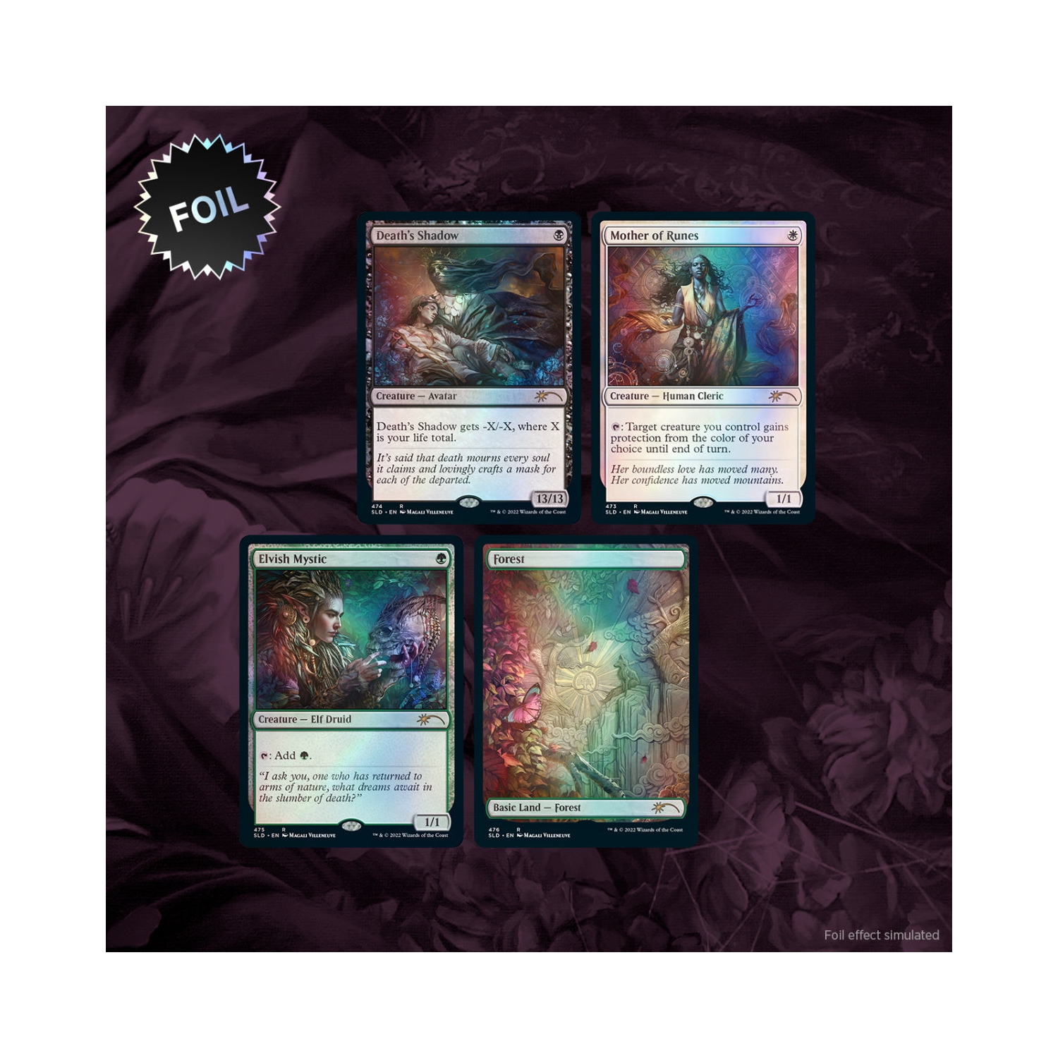 Jeu de société Magic: Jeu de cartes à collectionner The Gathering - Secret Lair Artist Series: Magali Villeneuve - aluminium