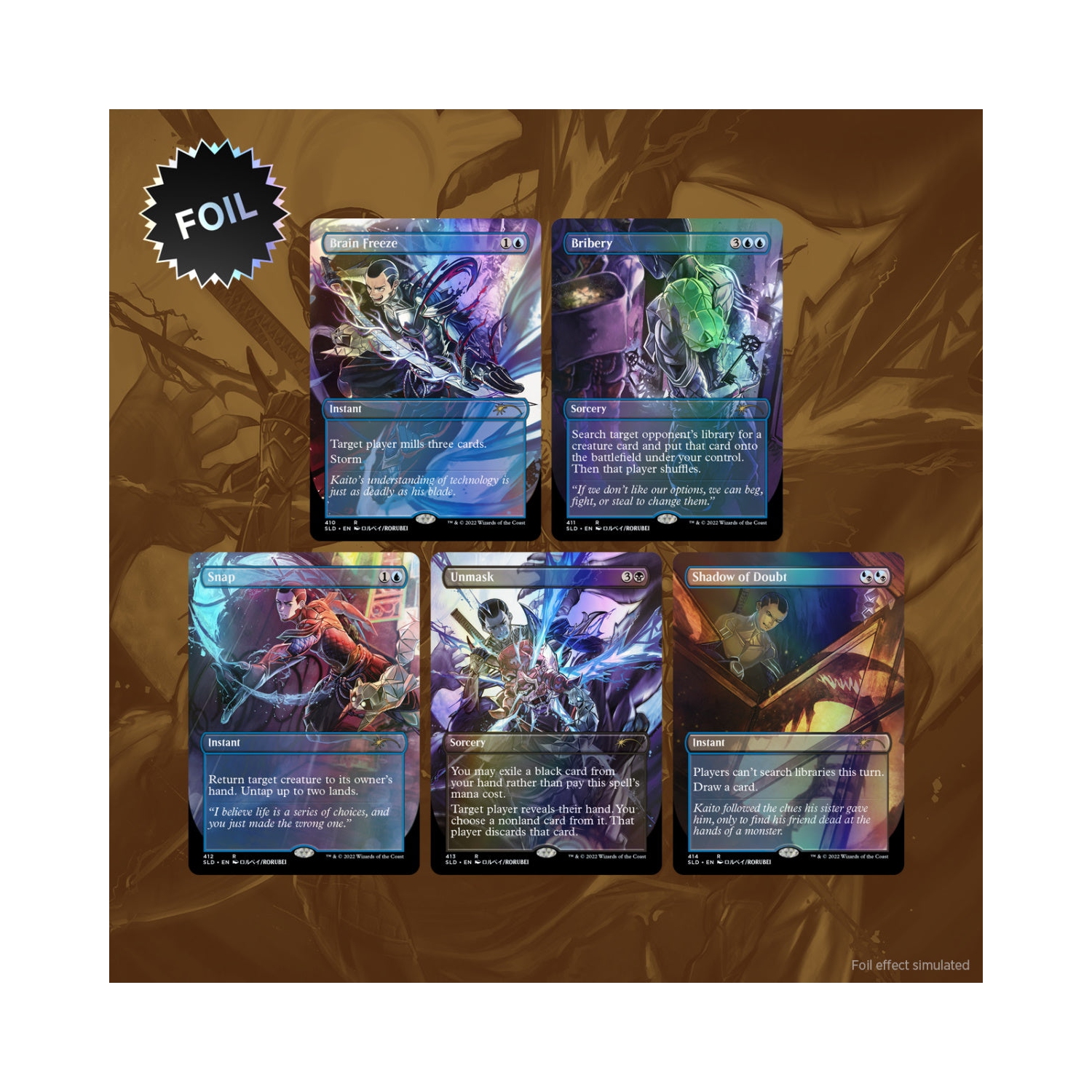 Jeu de société Magic: The Gathering TCG - Secret Lair Drop Series - Voici&nbsp;: Kaito Shizuki - Aluminium