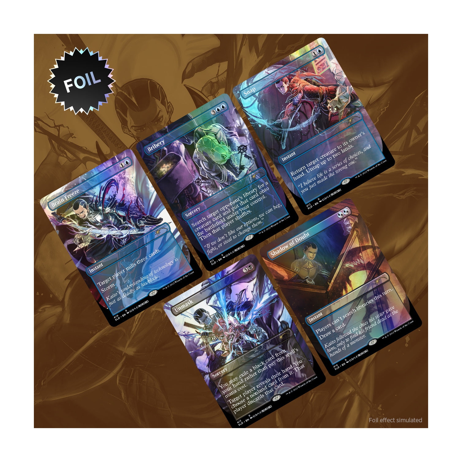 Jeu de société Magic: The Gathering TCG - Secret Lair Drop Series - Voici&nbsp;: Kaito Shizuki - Aluminium