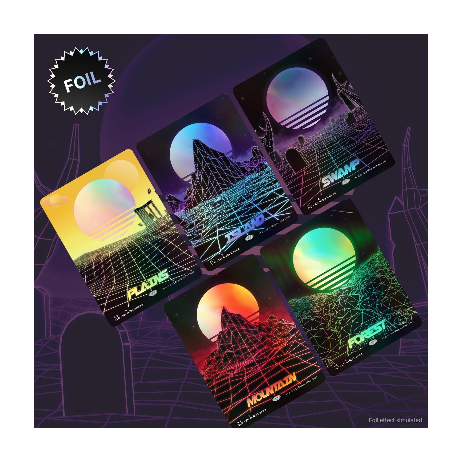 Jeu de société Magic: The Gathering TCG - Secret Lair Drop Series - Abat-jour non inclus - Aluminium