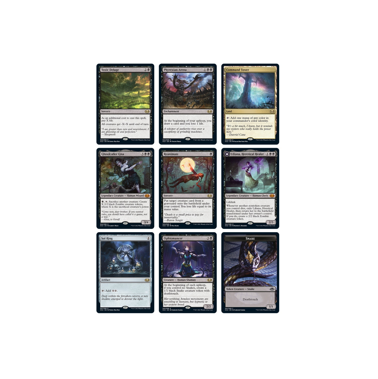 Jeu de société Magic: Jeu de cartes Gathering TCG - Commander Collection: Noir - Édition métallisée de qualité supérieure