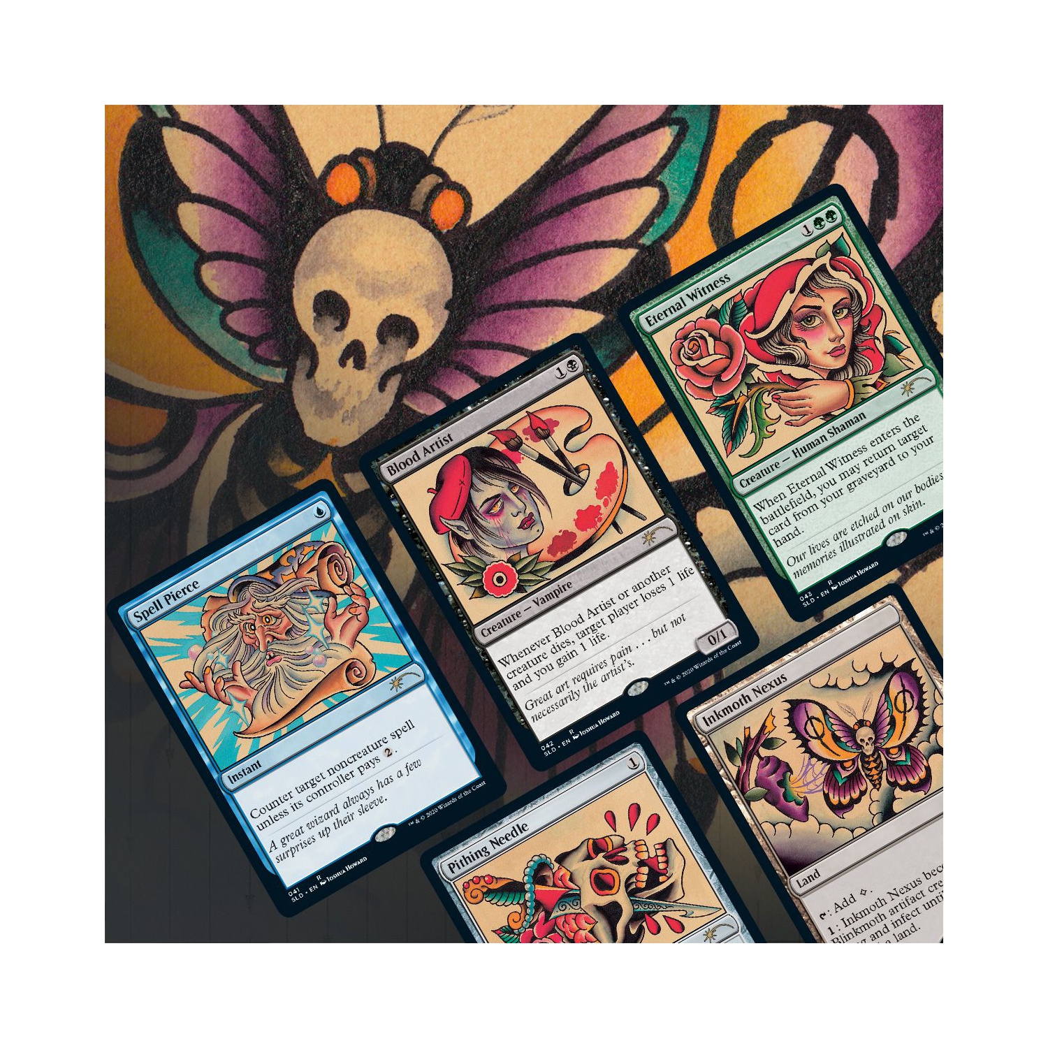 Jeu de société Magic: The Gathering TCG - Secret Lair Drop Series - Housses complètes : Le paquet Tattoo