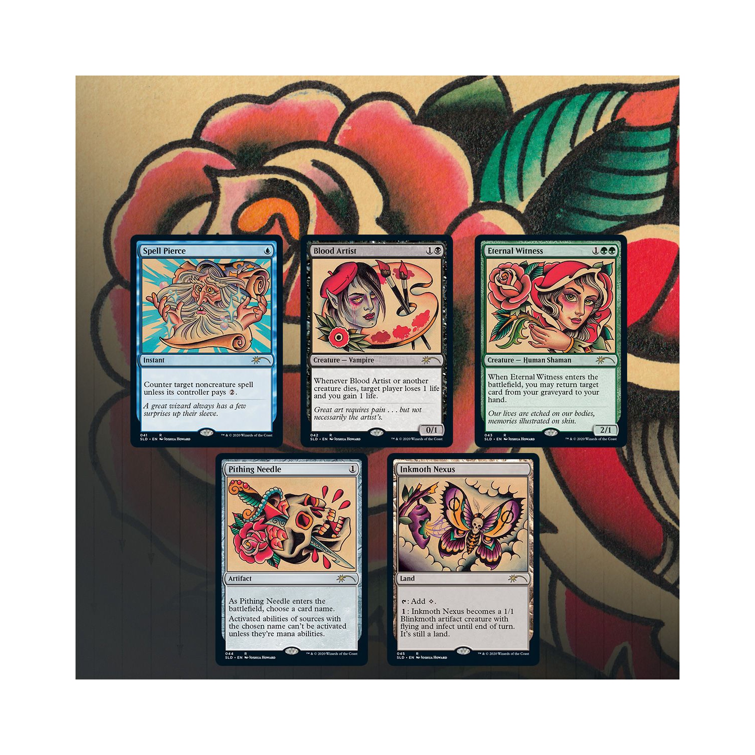 Jeu de société Magic: The Gathering TCG - Secret Lair Drop Series - Housses complètes : Le paquet Tattoo