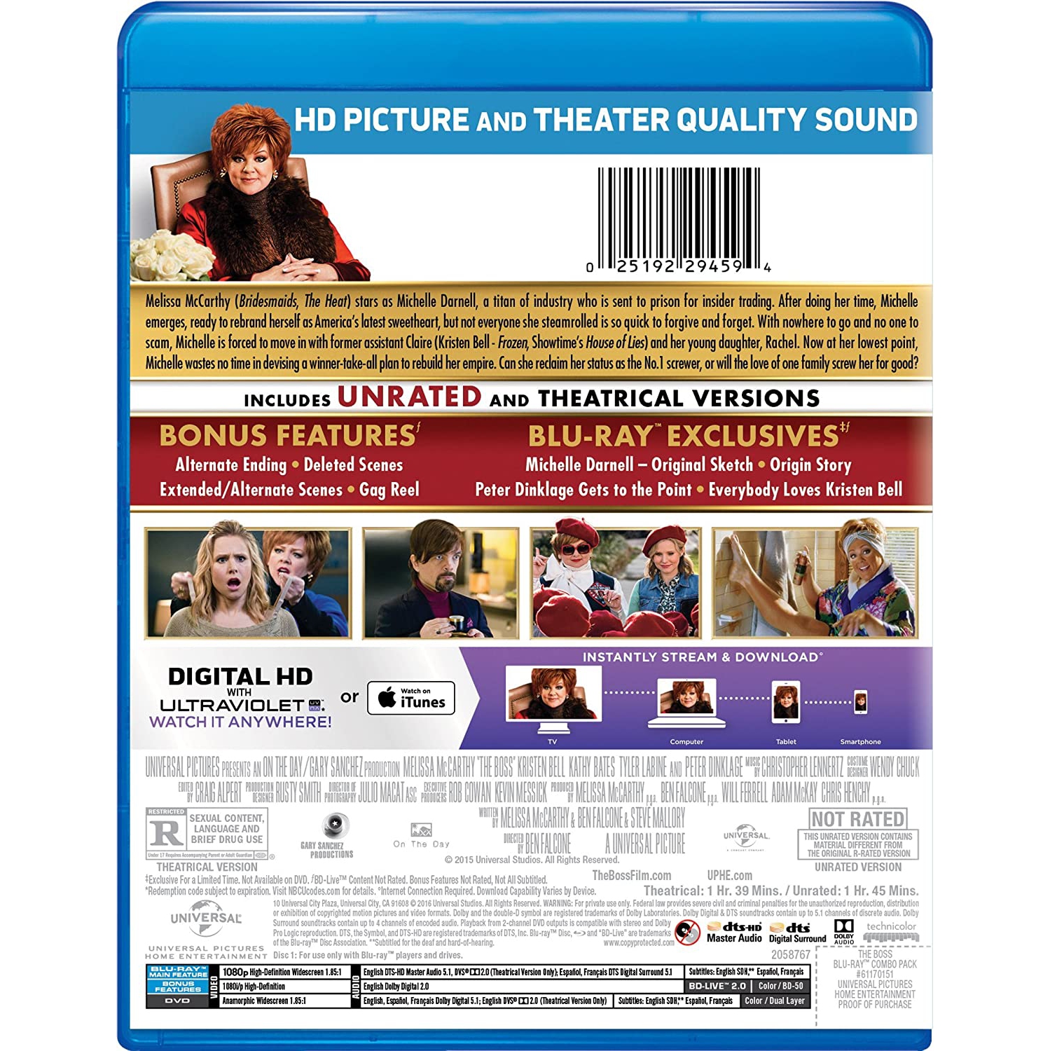 The Boss [Blu-ray + DVD + Digital]