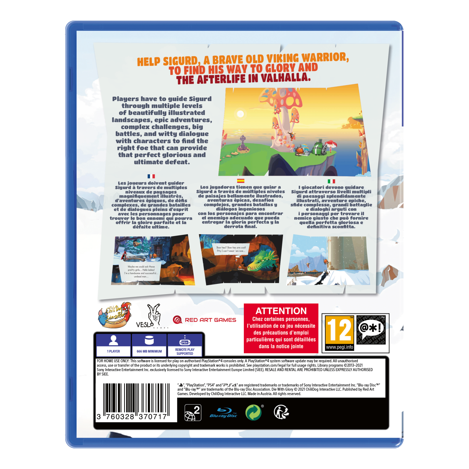 PS4 - DIE WITH GLORY [RED ART GAMES]