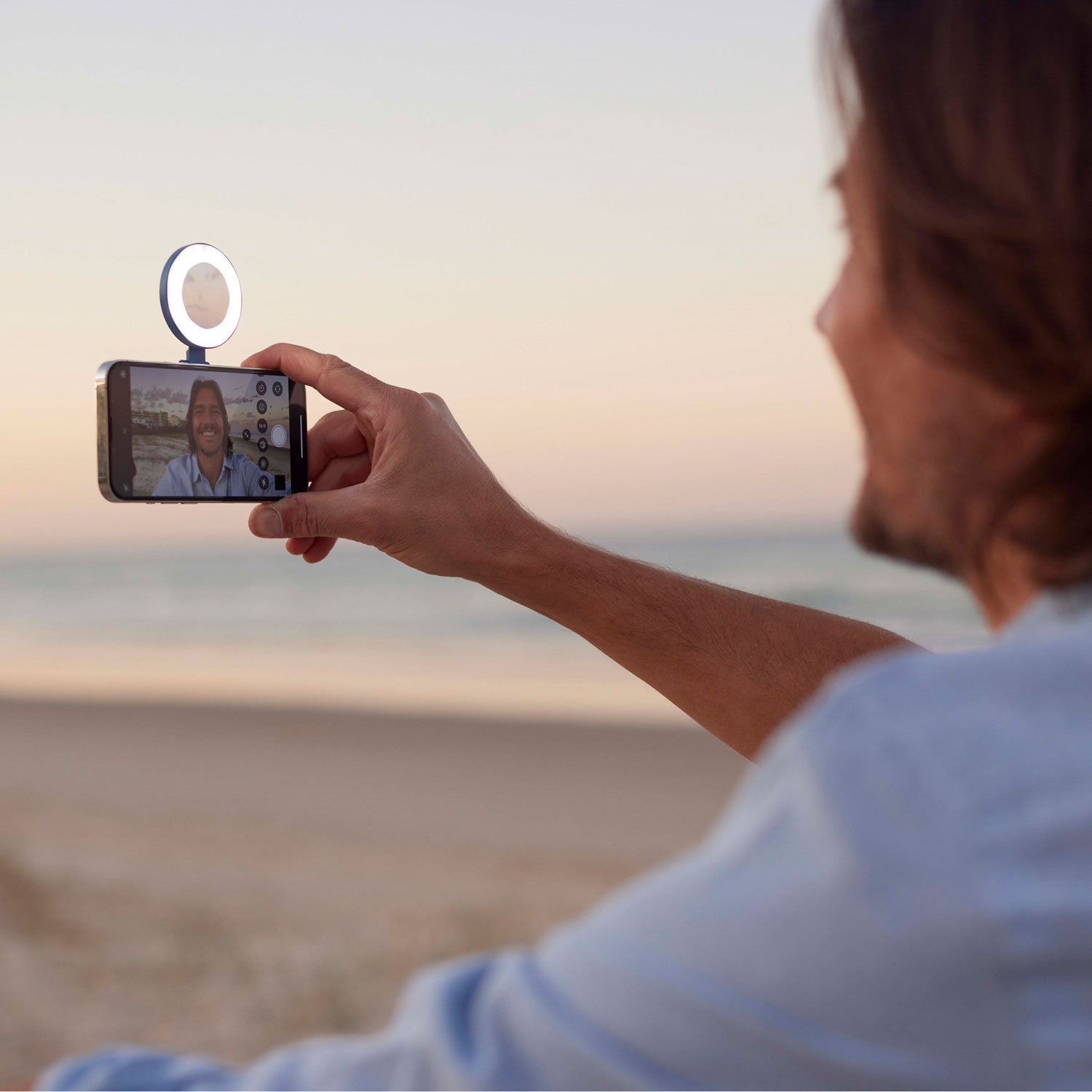 Anneau lumineux magnétique à DEL SnapLight de ShiftCam - Geai bleu