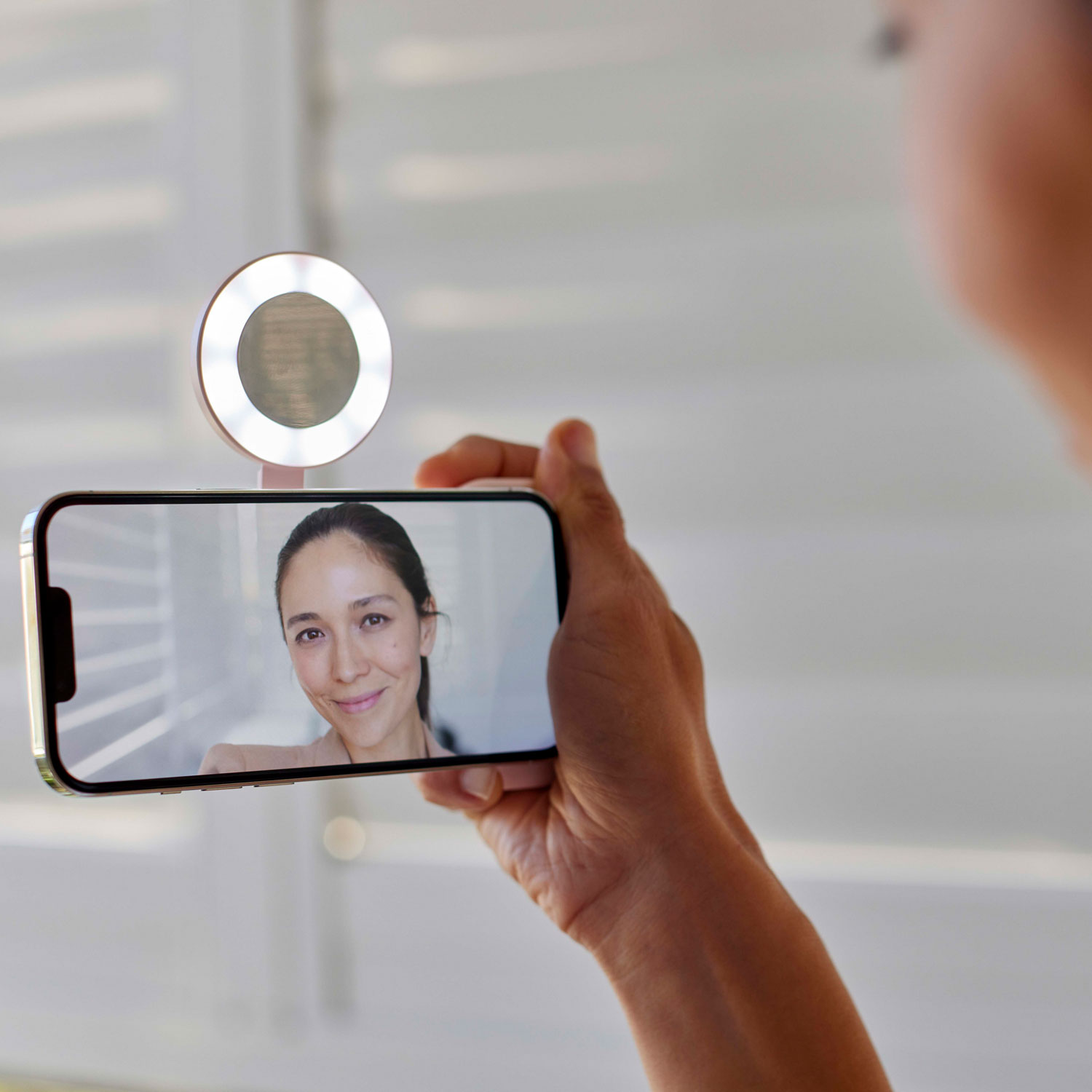 Anneau lumineux magnétique à DEL SnapLight de ShiftCam - Rose craie