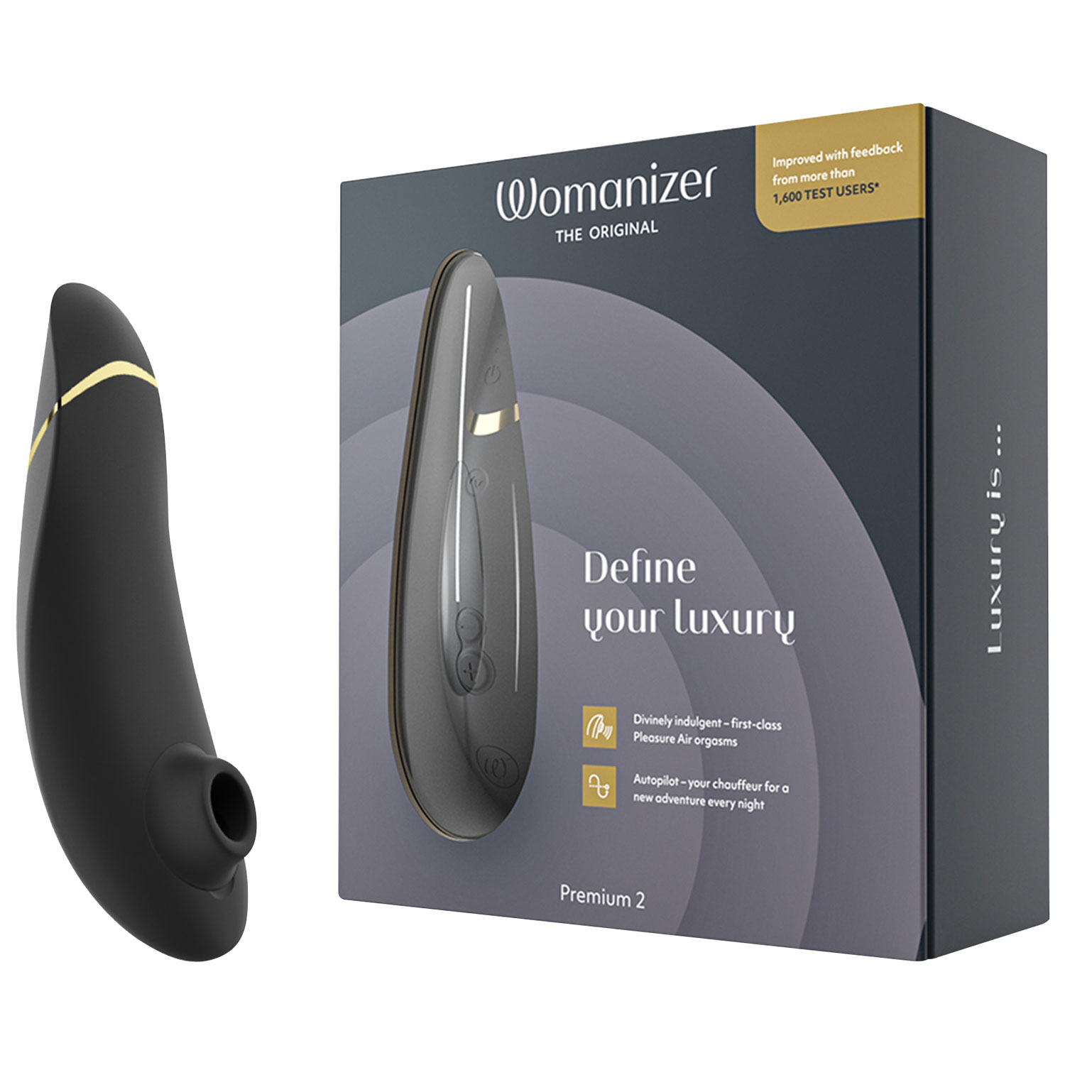 Stimulateur Pleasure Air Premium 2 Womanizer - Noir