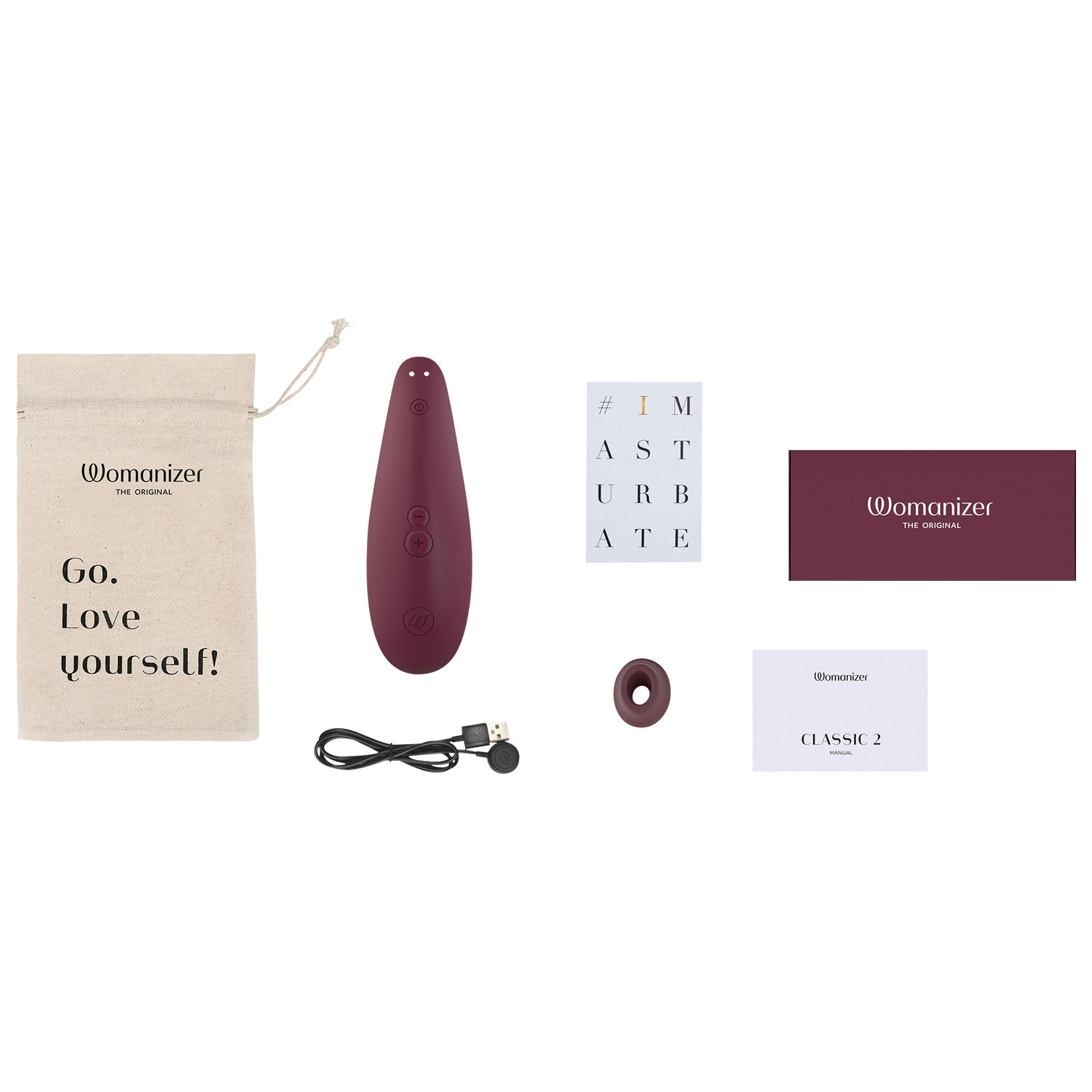 Stimulateur Pleasure Air Classic 2 Womanizer - Bordeaux