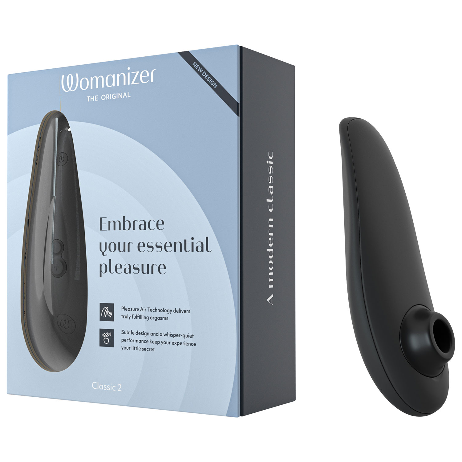 Stimulateur Pleasure Air Classic 2 Womanizer - Noir