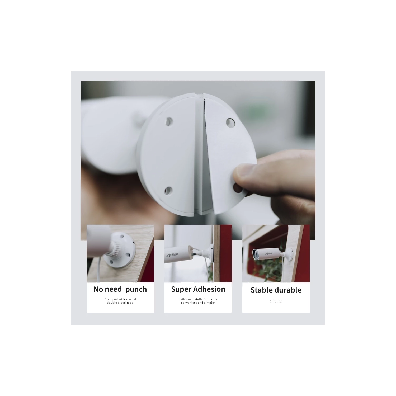 Anran K08P5985 8CH HD Camera Kit Home Security System - 8 cameras, 8CH POE NVR