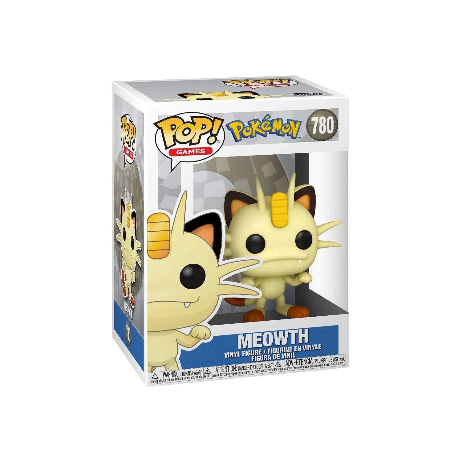 FIGURINE POP! DE FUNKO POP POKEMON MEOWTH #780 NOUVEAU