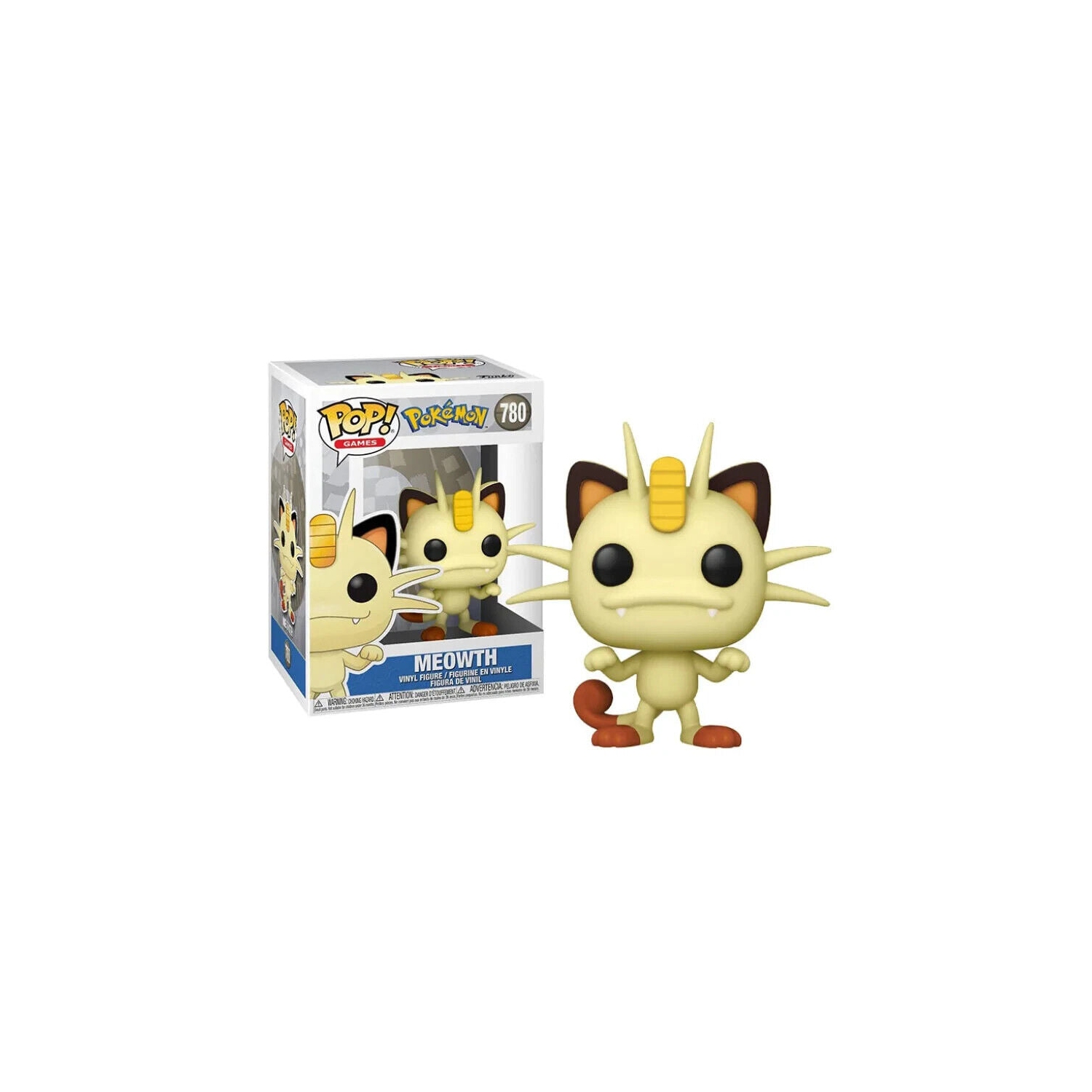 FIGURINE POP! DE FUNKO POP POKEMON MEOWTH #780 NOUVEAU
