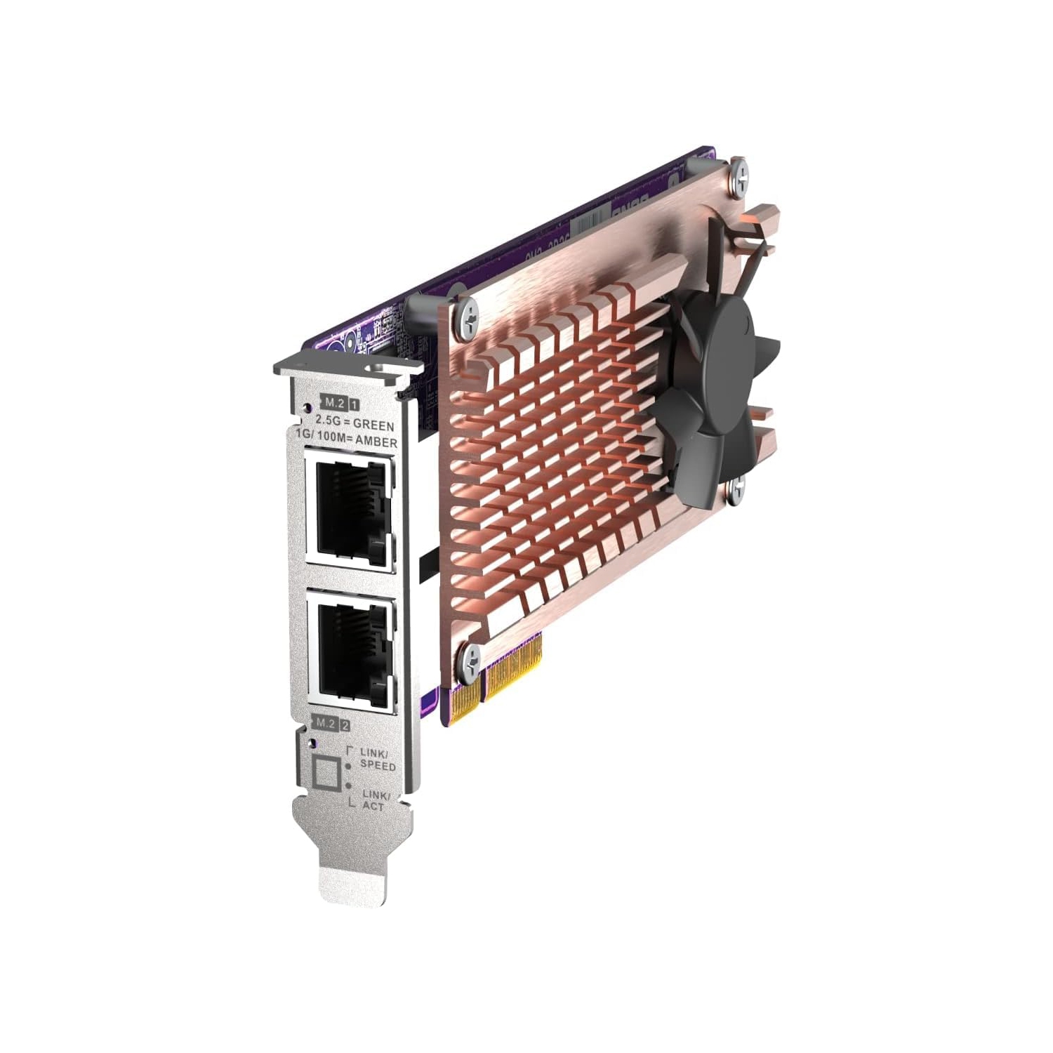QNAP QM2-2P2G2T2 x PCIe Gen3 M.2 NVMe SSD & 2 x 2.5GbE Port Expansion Card to Enhance Performance