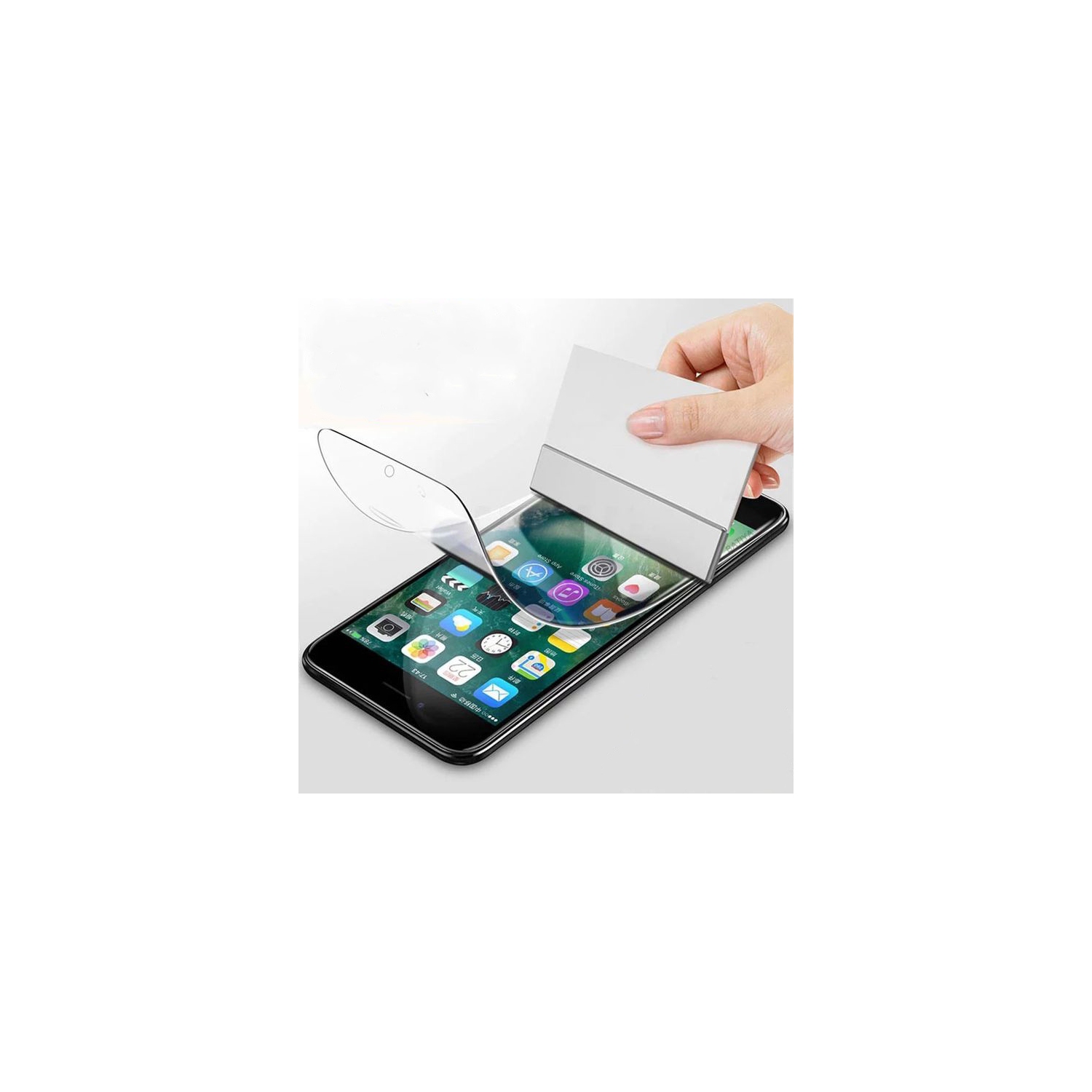 [2 PACK] Apple iPhone 7 / 8 Hydrogel Plastic Screen Protector Film Guard - Case Friendly