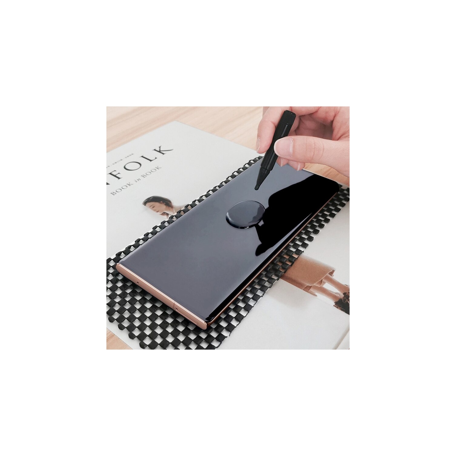 For Samsung Galaxy S21 Plus UV Liquid Gel Tempered Glass Screen Protector Film Guard