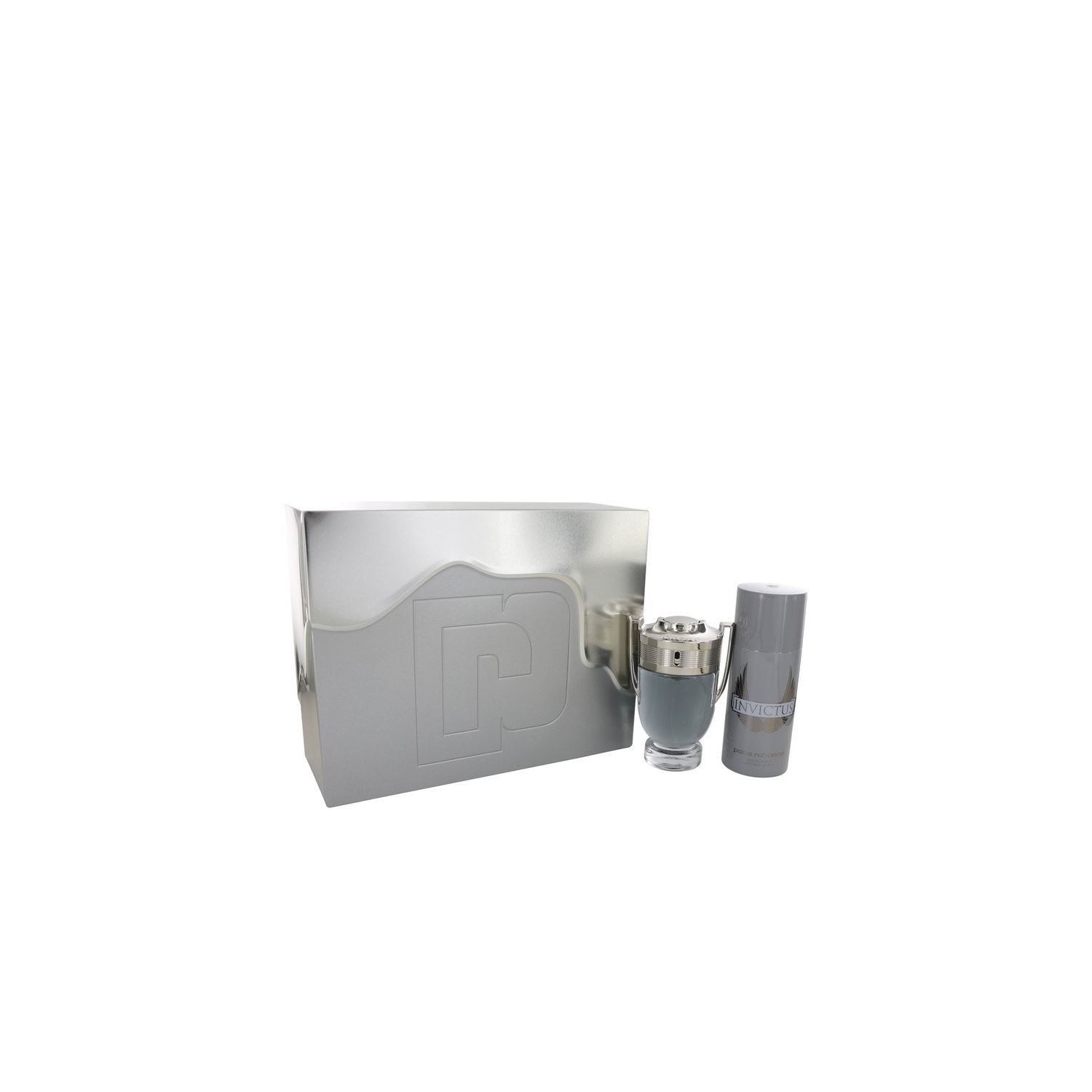 Coffret cadeau Invictus by Paco Rabanne - eau de toilette en vaporisateur 3,4 oz + déodorant en vaporisateur 5,1 oz