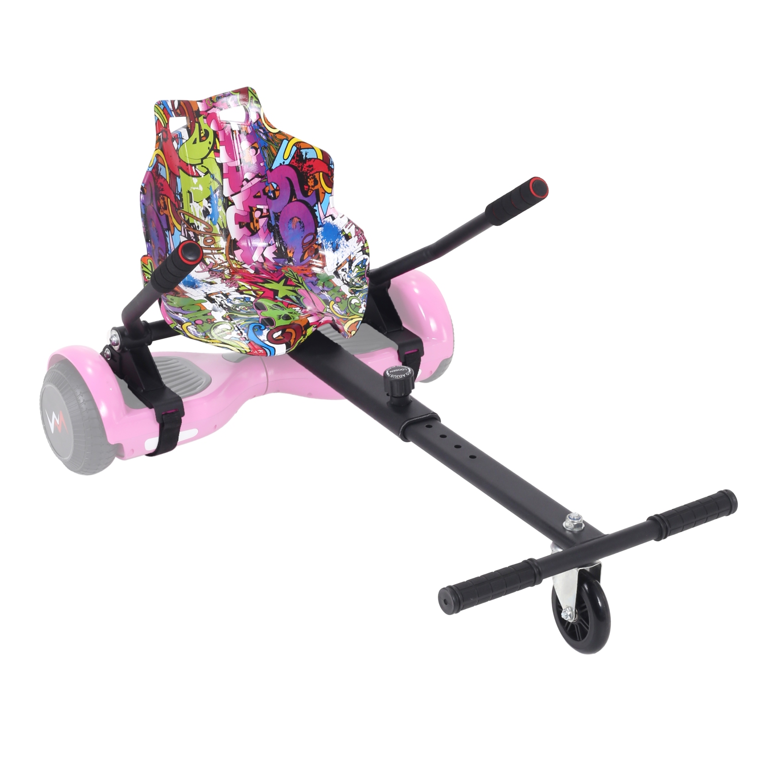 WEELMOTIONB HIPHOP Purple Hoverboard go Kart Attachment Adjustable Hoverboard go Kart Hoverboard seat attachments for All Ages Hoverboard Kart