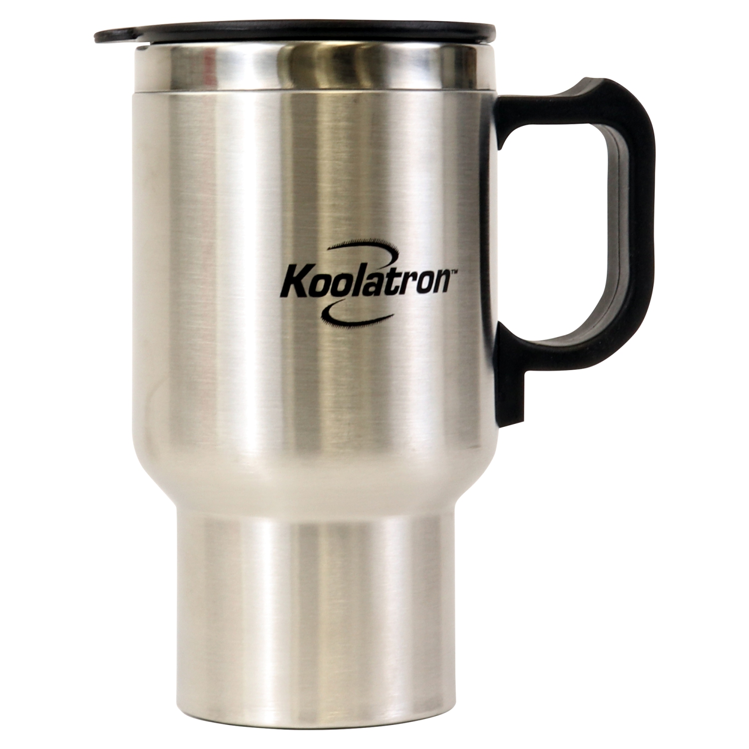 Koolatron 12V USB Heated Insulated Travel Mug, 17 oz, Stainless Steel Portable Thermal Tumbler