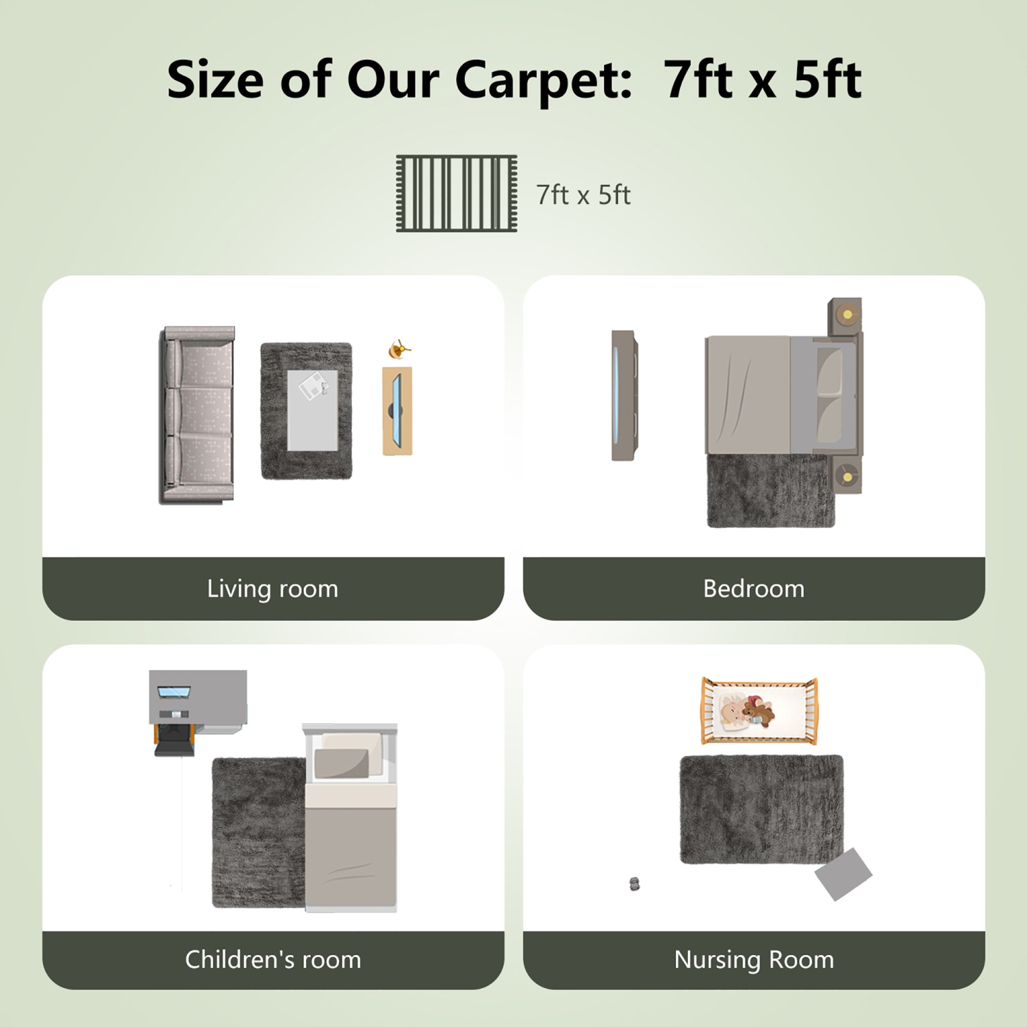 Tapis en fausse fourrure douce 1,5m x 2,1m GYMAX, tapis à poils longs moelleux, antidérapant, maison