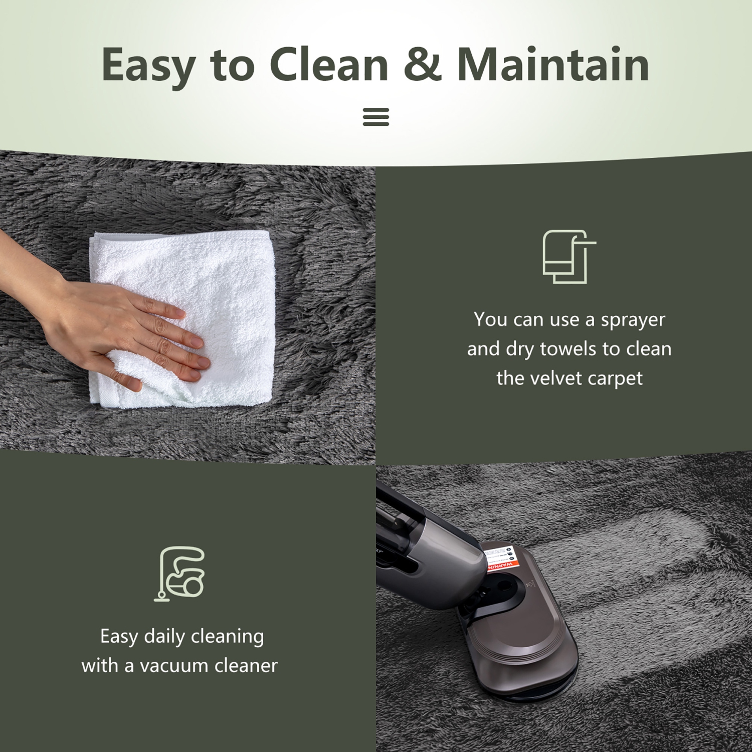 Tapis en fausse fourrure douce 1,5m x 2,1m GYMAX, tapis à poils longs moelleux, antidérapant, maison