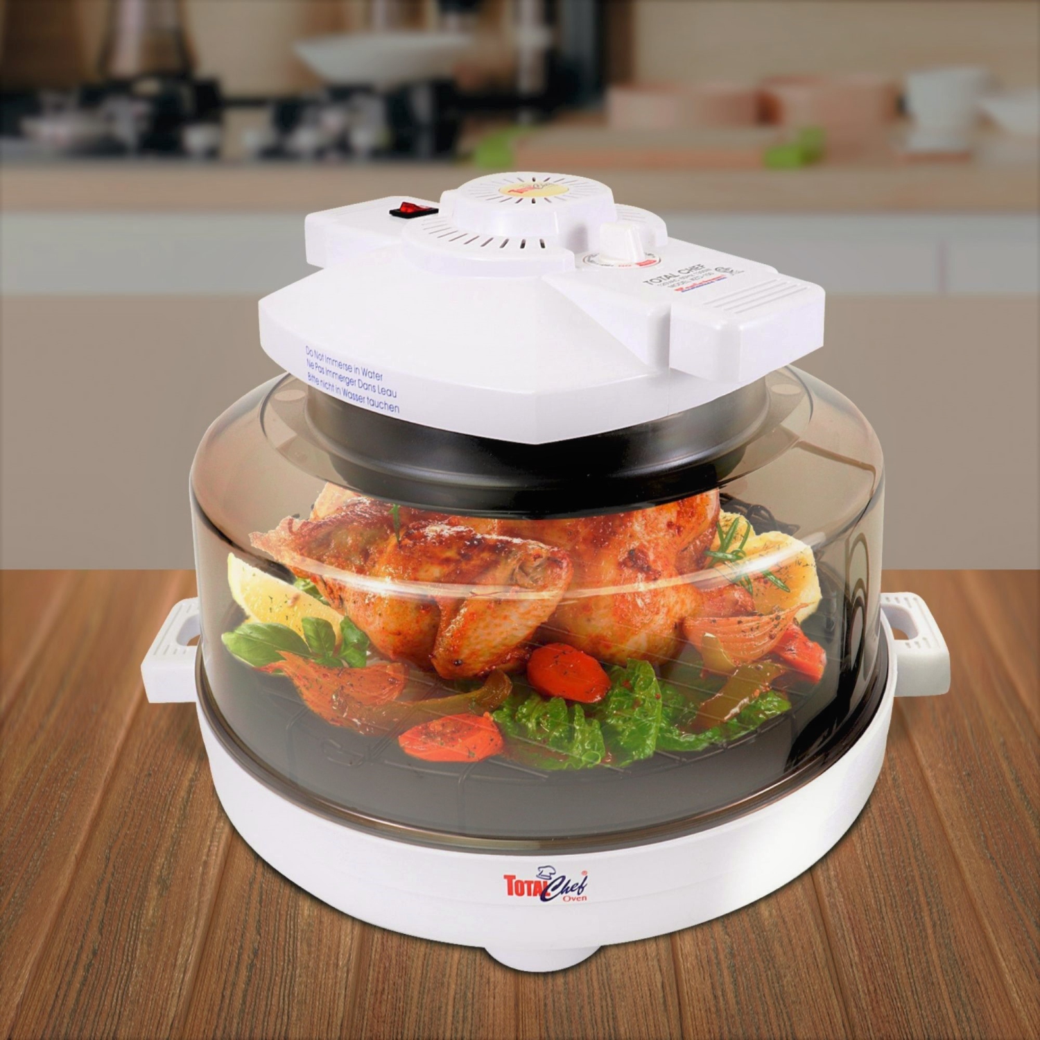Total Chef Countertop Infrared Oven with Convection Circulation 10L Roast, Bake, Air Fry