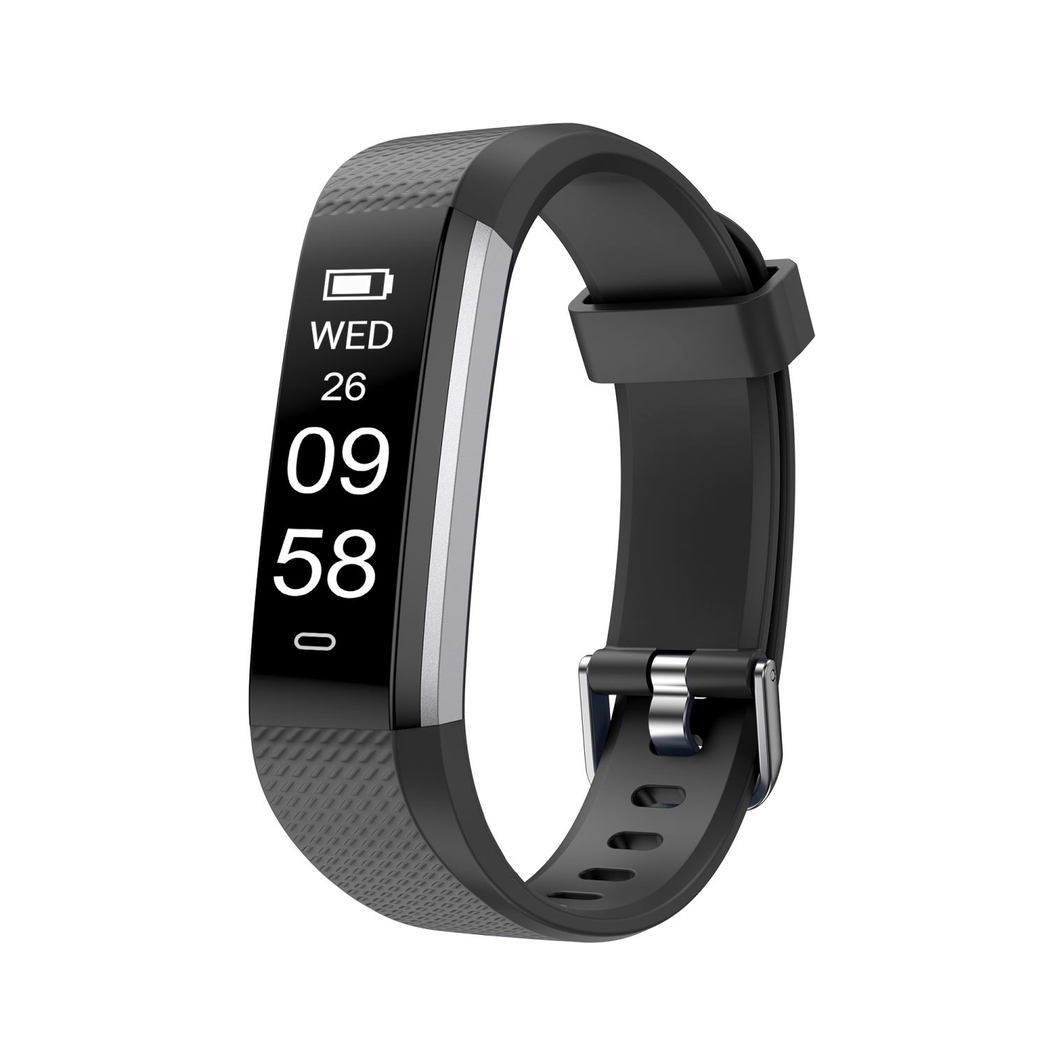 Letscom ID115 Health and Fitness Tracker by Letsfit - Black