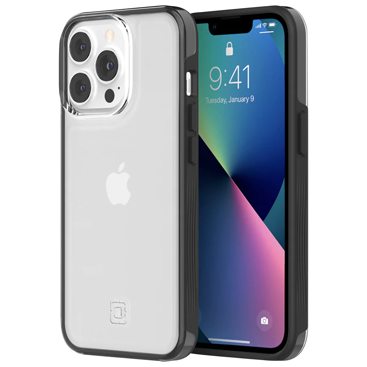 Étui rigide ajusté Organicore d'Incipio pour iPhone 13 Pro - Transparent/Noir