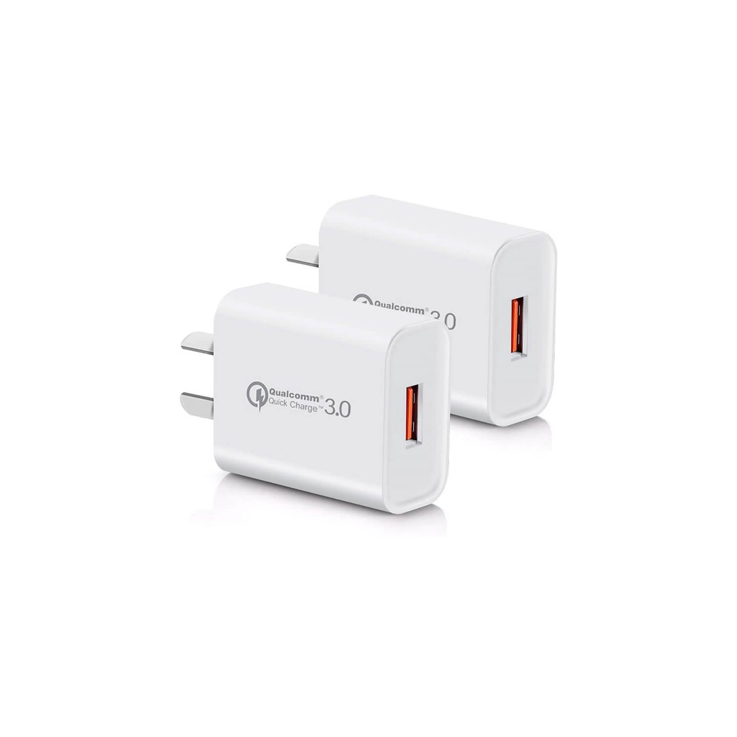 Wall Charger Qualcomm Quick Charge QC 3.0 Universal Super Fast USB 18W Cell Phone Charging Adapter Wall Plug For Samsung iPhone iPad Airpod Huawei LG Nokia Motorola