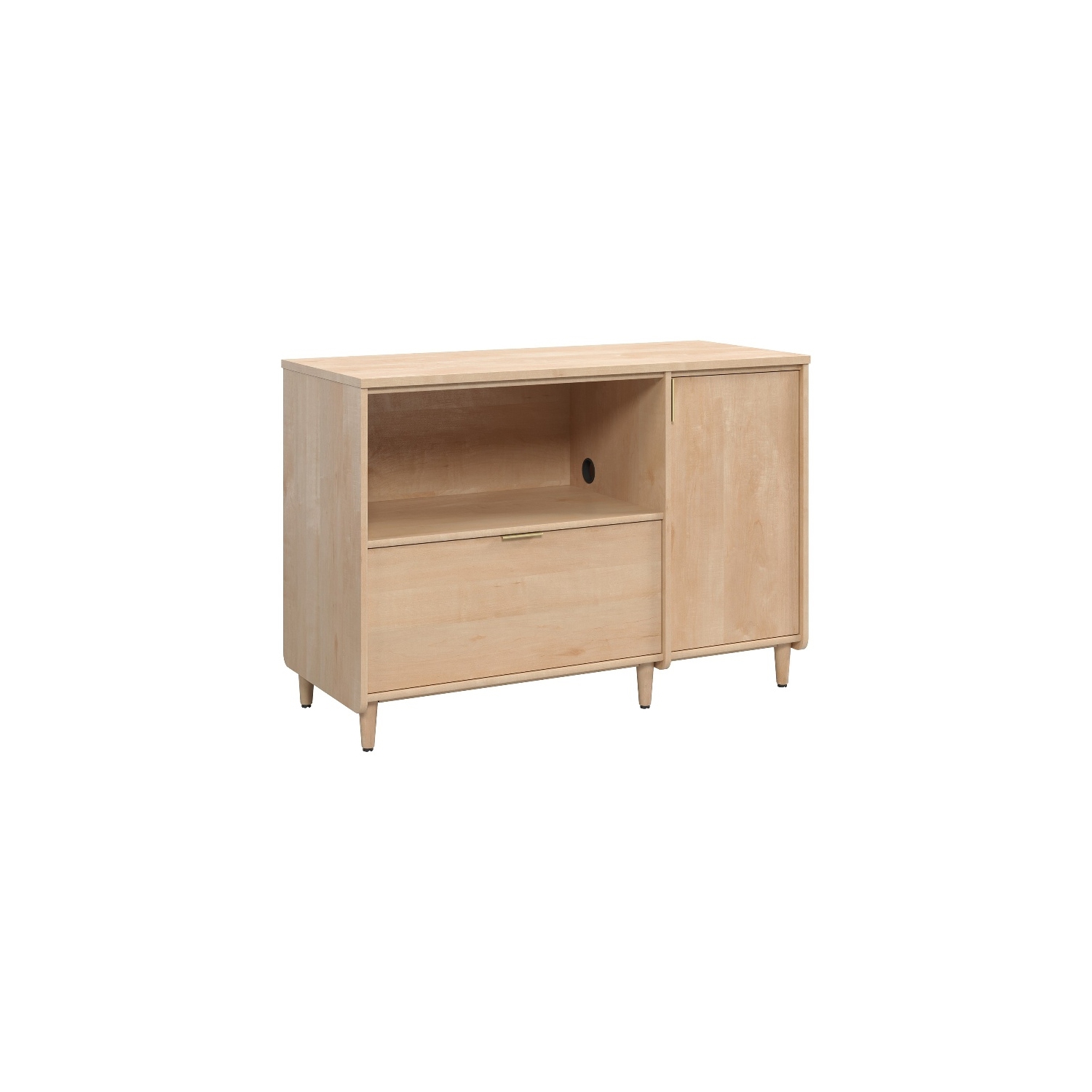 Clifford Place Engineered Wood Credenza in Natural Maple Finish