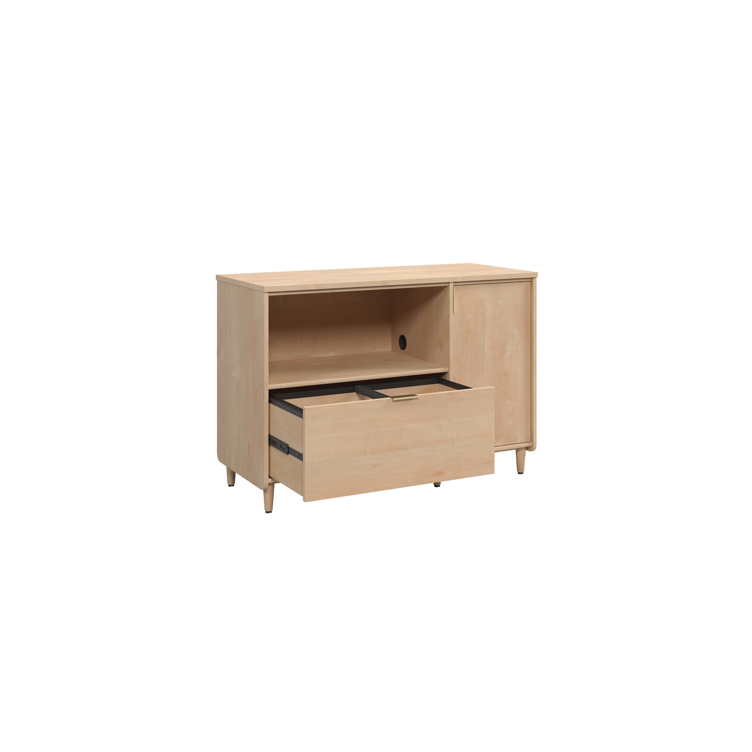 Clifford Place Engineered Wood Credenza in Natural Maple Finish