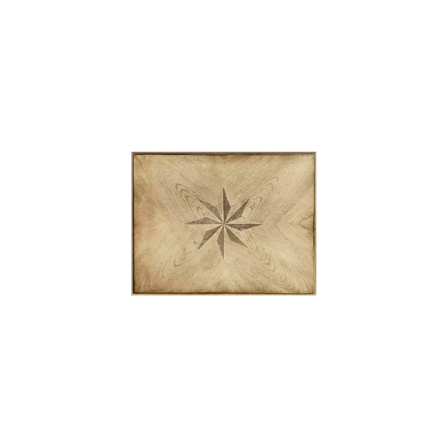 Butler Specialty Company Tyler Solid Wood Inlay Accent Table - Antique Beige