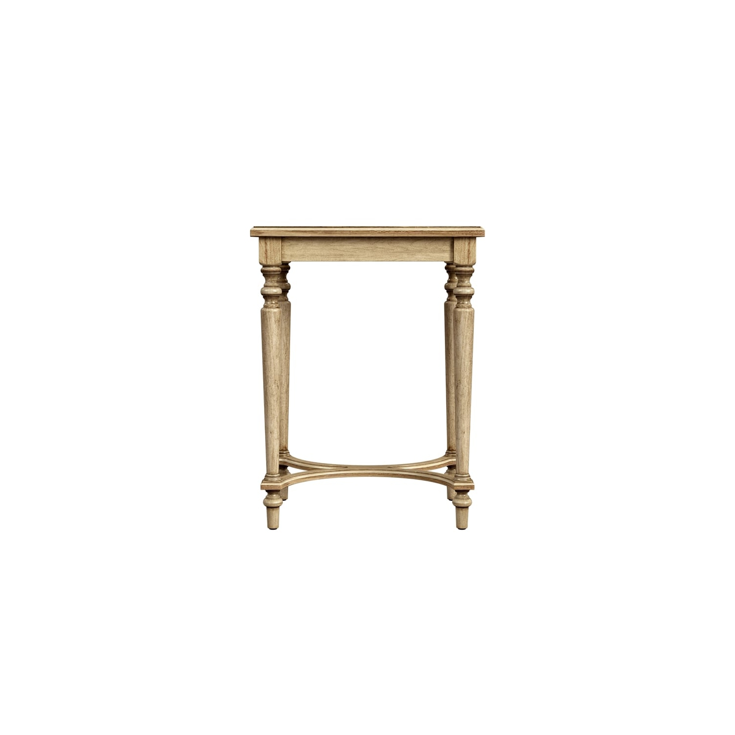 Butler Specialty Company Tyler Solid Wood Inlay Accent Table - Antique Beige