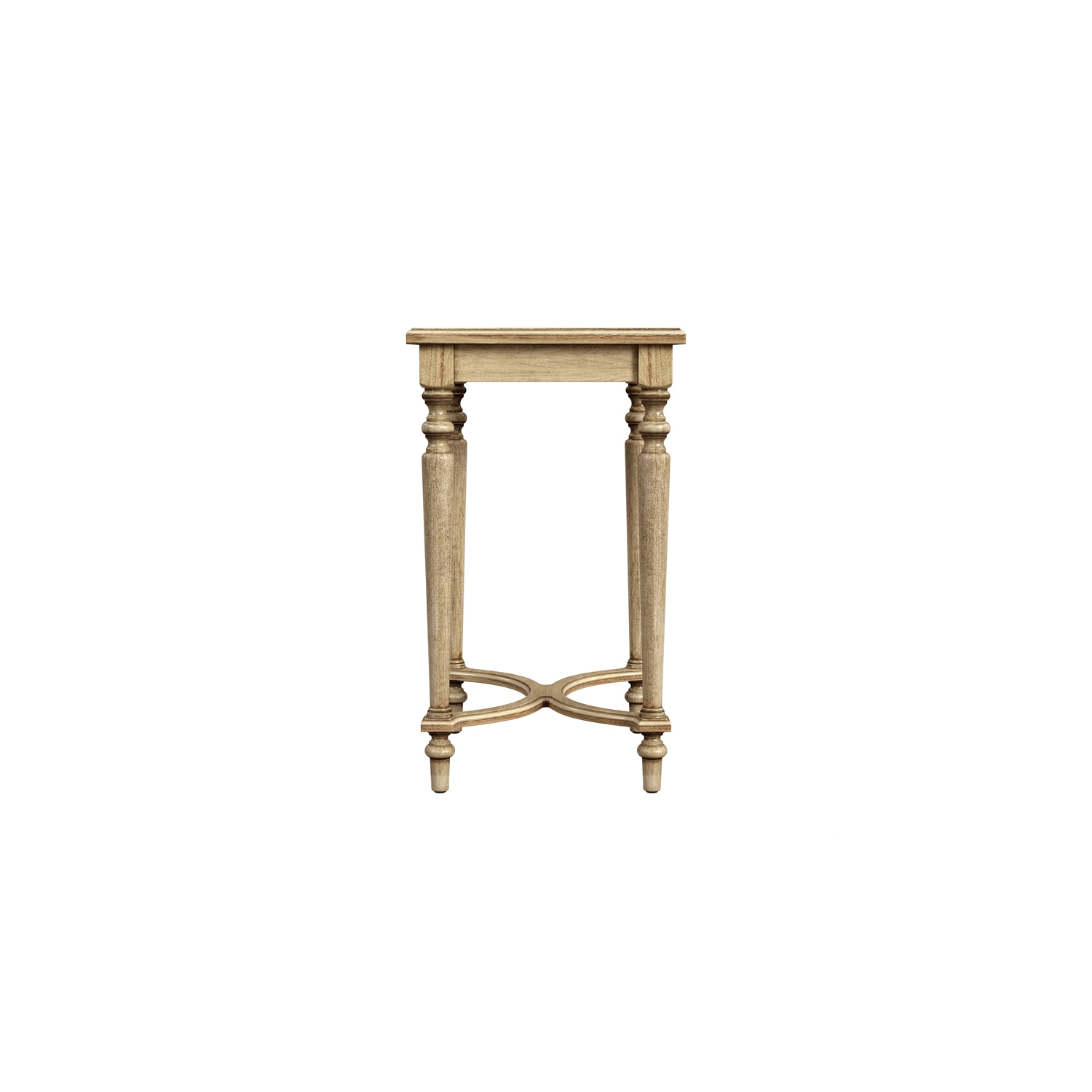 Butler Specialty Company Tyler Solid Wood Inlay Accent Table - Antique Beige