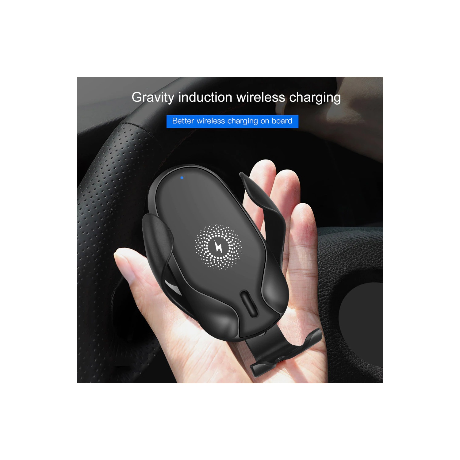 Qi Wireless Car Phone Charger Air Vent Mount Phone Holder Quick Fast Charge 15W For Samsung Galaxy iPhone Google Huawei Android