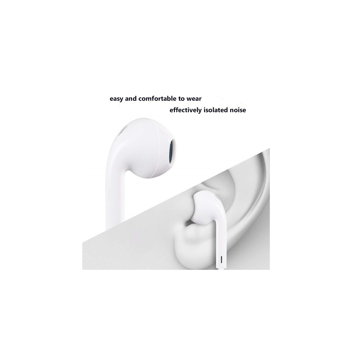 SuperShield 3.5mm Aux Earphones Wired Earbuds with Microphone, in-Ear Headphones with Mic Built-in Volume Control Compatible with iPhone