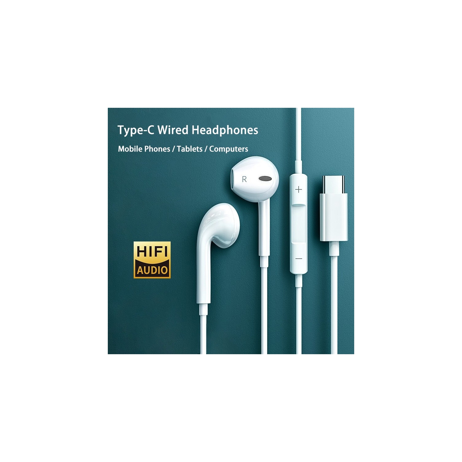 SuperShield – Écouteurs type C USB-C casques d’écoute avec commande de volume du microphone pour LG de Huawei Google S8 S9 S10 plus S20 S21 FE S22