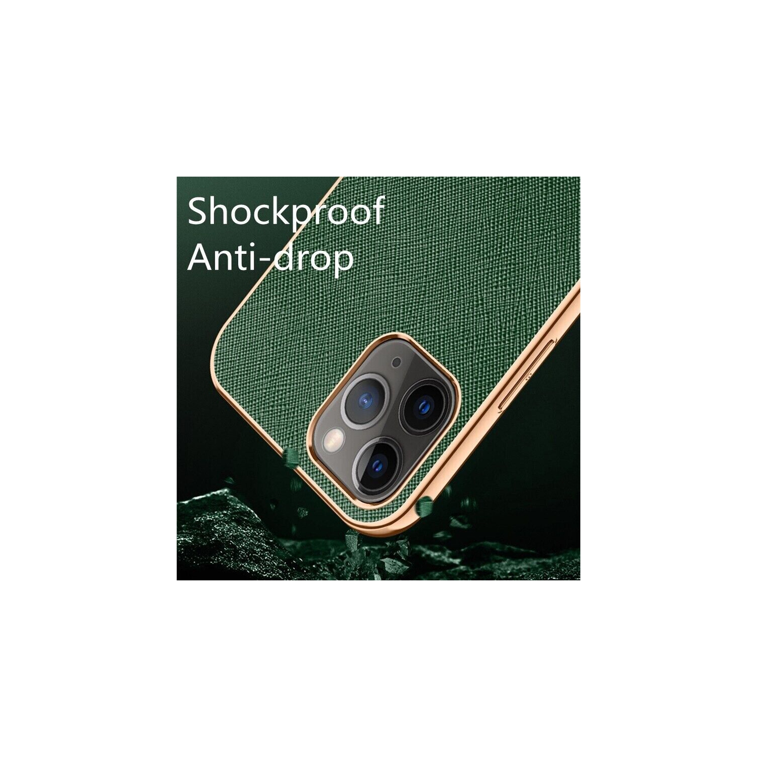 Étui en cuir pour Apple iPhone 11 Soft Luxury Stream Plating Elegant Black Sulada