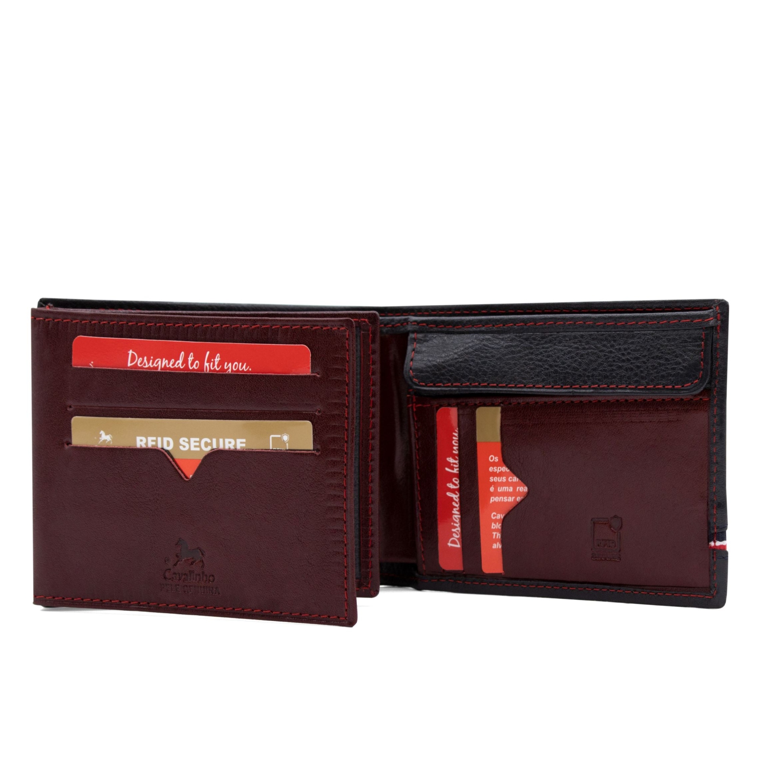 Cavalinho Sailor Trifold Leather Wallet - Navy - handmade in Portugal & RFID protected