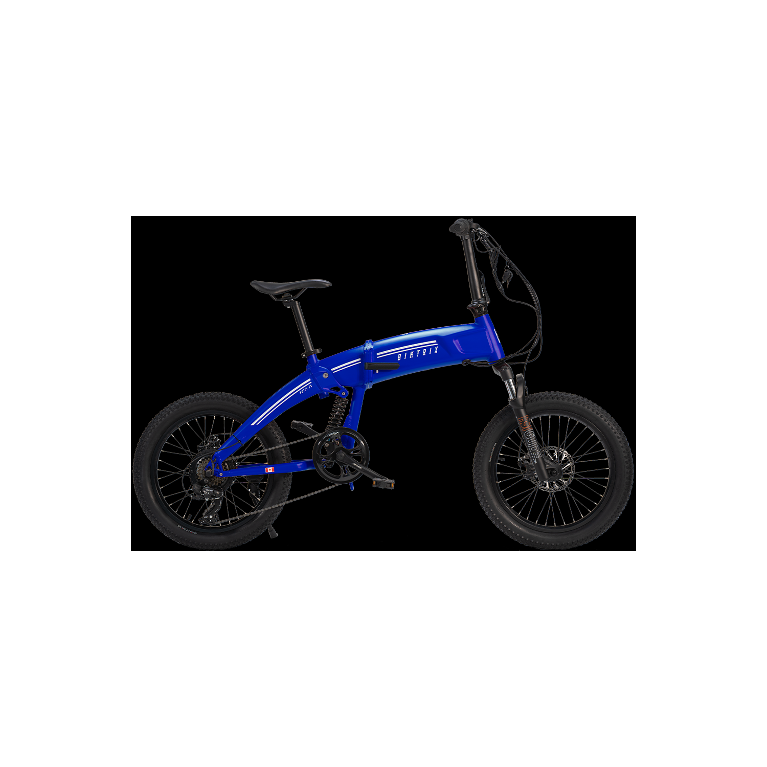 Kutty FS - Lightweight, Full Suspension, Folding Ebike, 50km Range, Throttle and Pedal Assist, 32kph top speed, RST Suspension fork, Disc Brakes