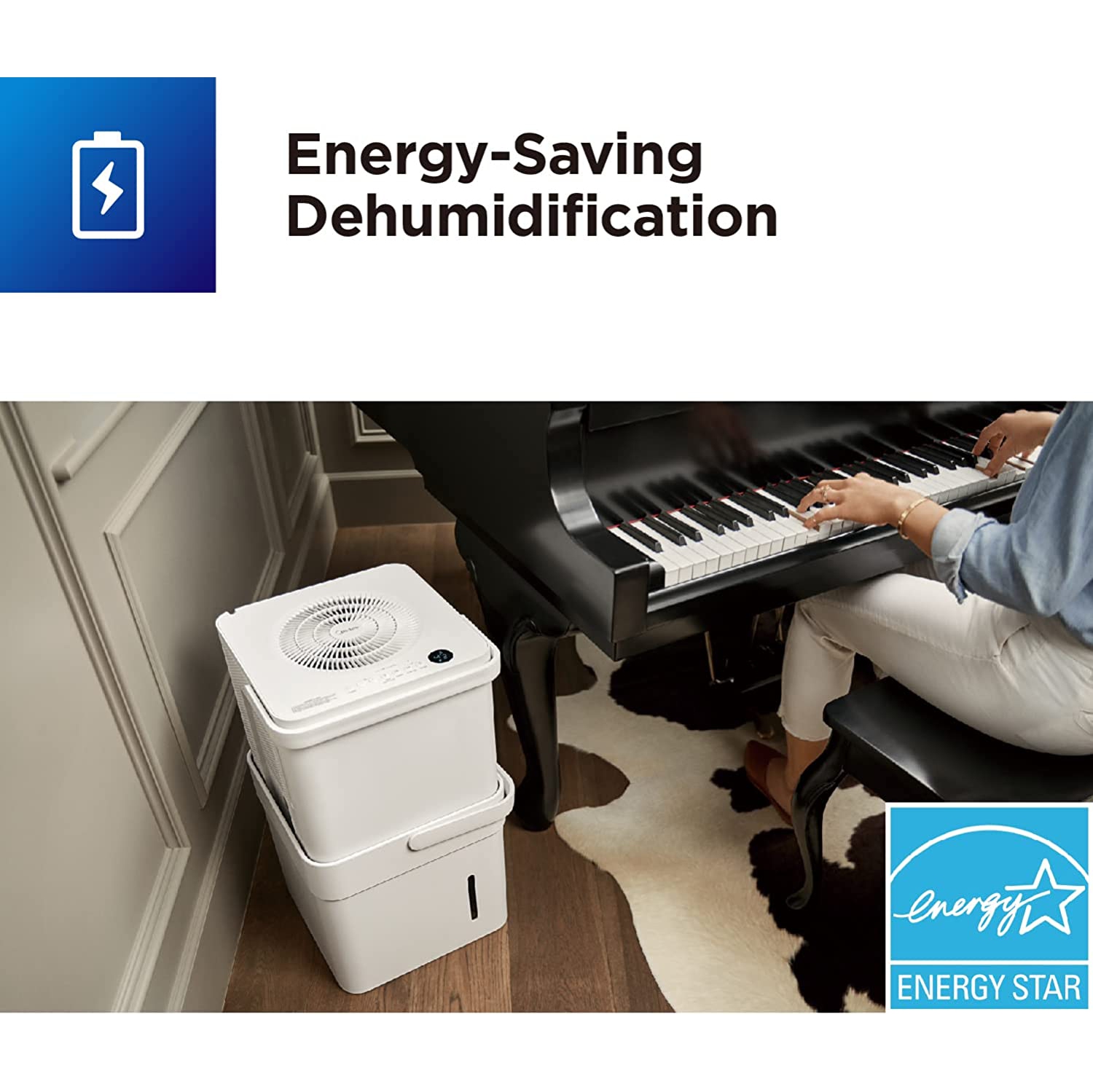 Midea Cube 20 Pint Dehumidifier for Basement and Rooms at Home for up to 1,500 Sq. Ft