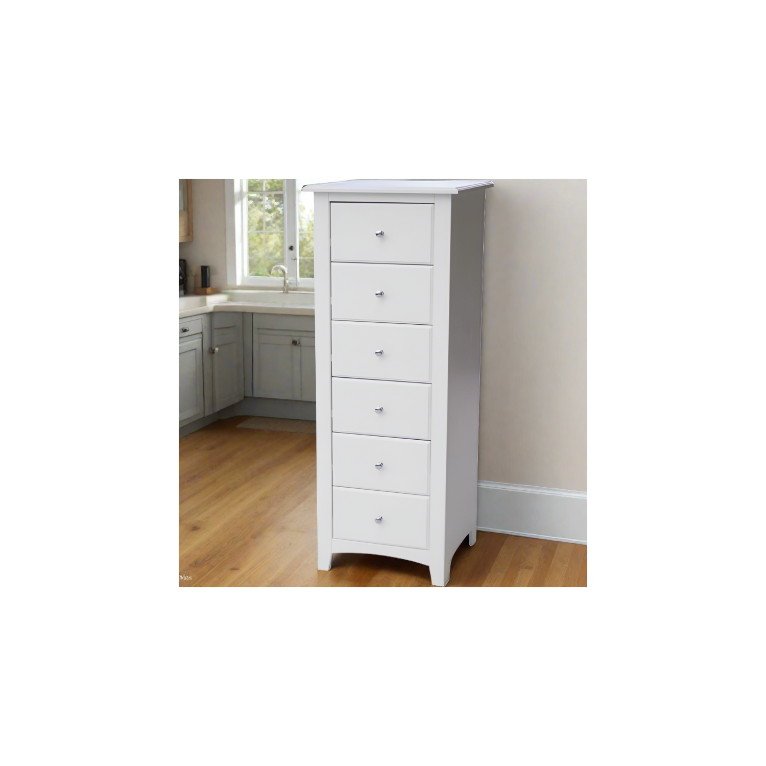 Commode en bois massif haute