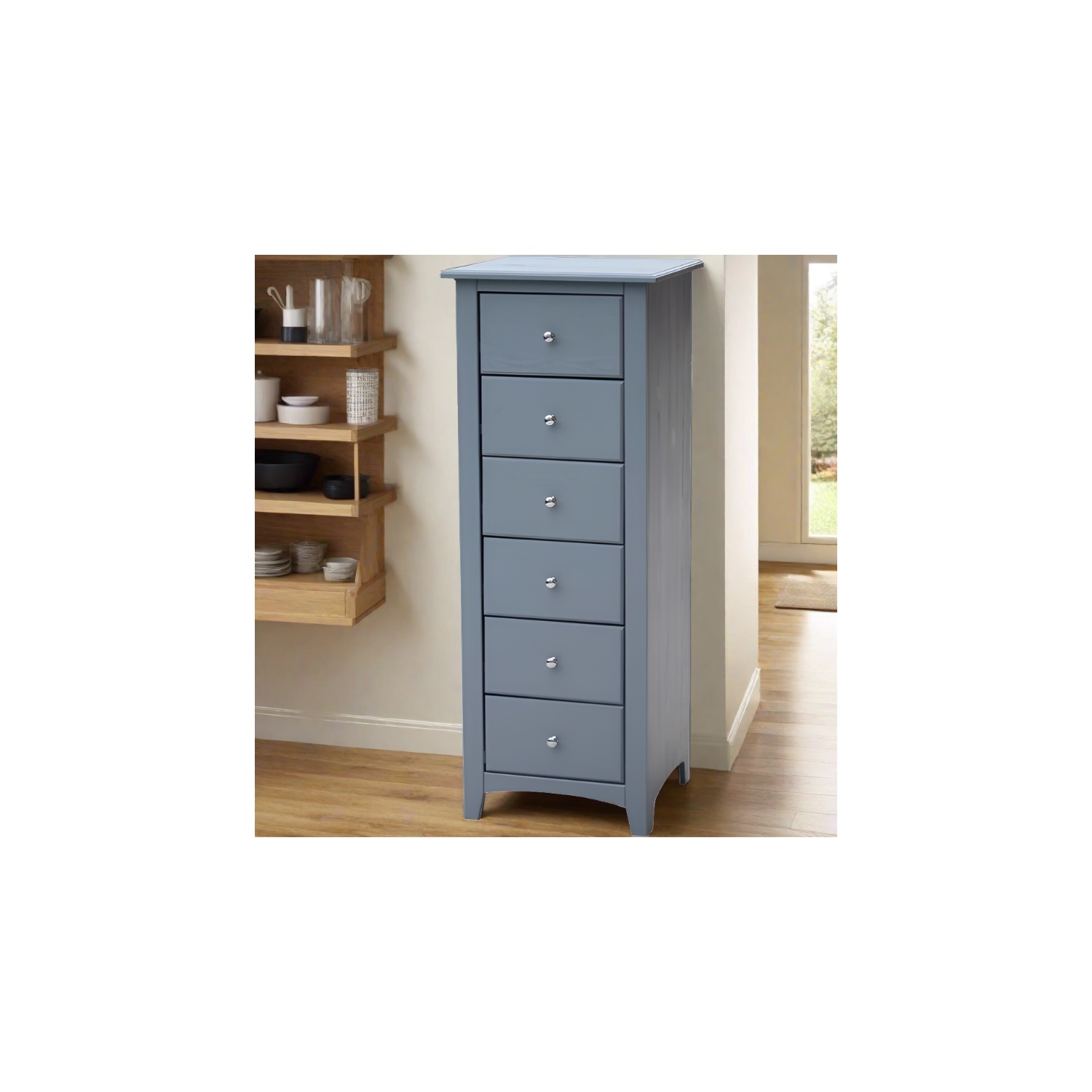 Commode en bois massif haute