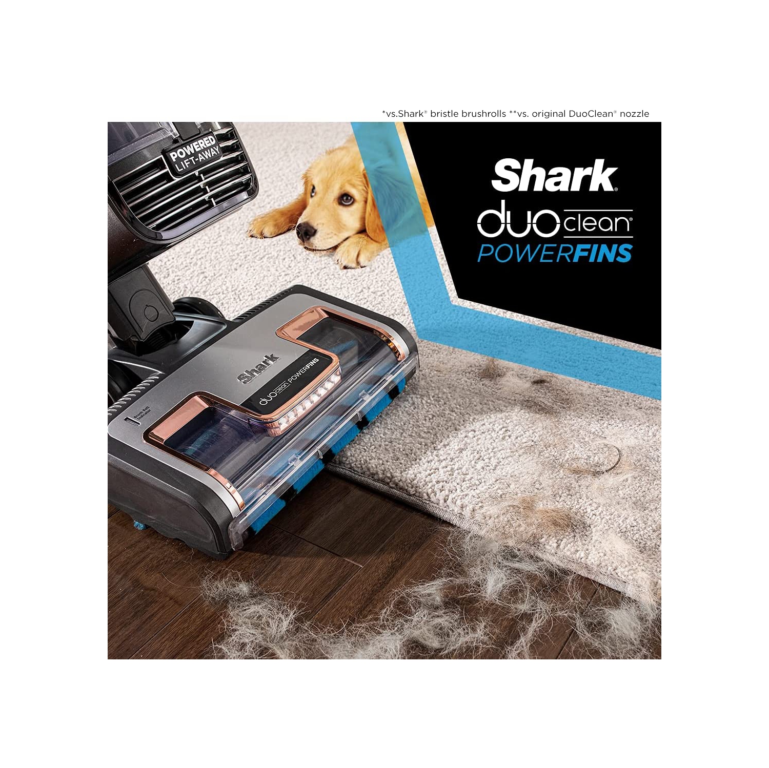 Remis à neuf – aspirateur vertical DuoClean Vertex de Shark avec rouleau à brosse motorisé amovible et autonettoyant