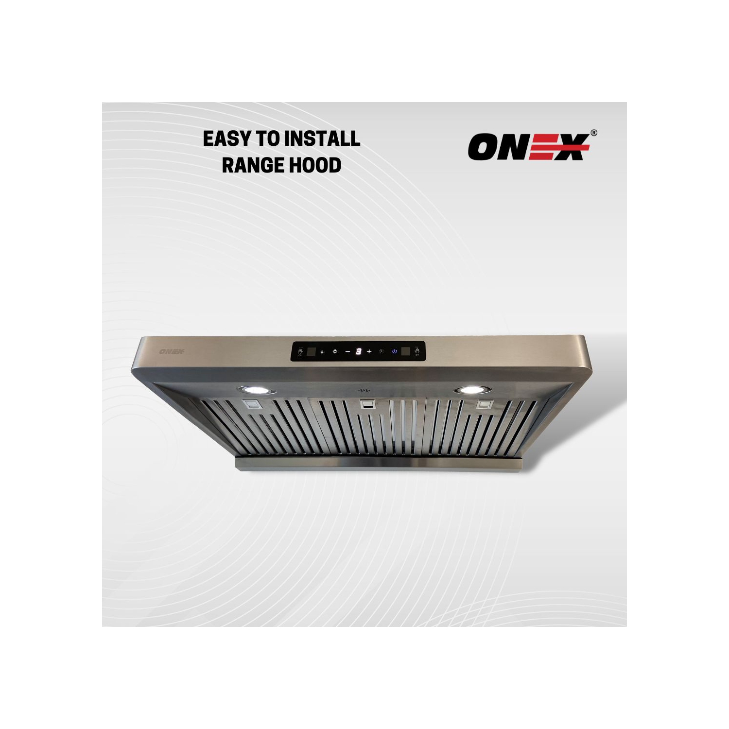 ONEX® OHF96R Stainless Steel Under Cabinet 36 inch Range Hood.