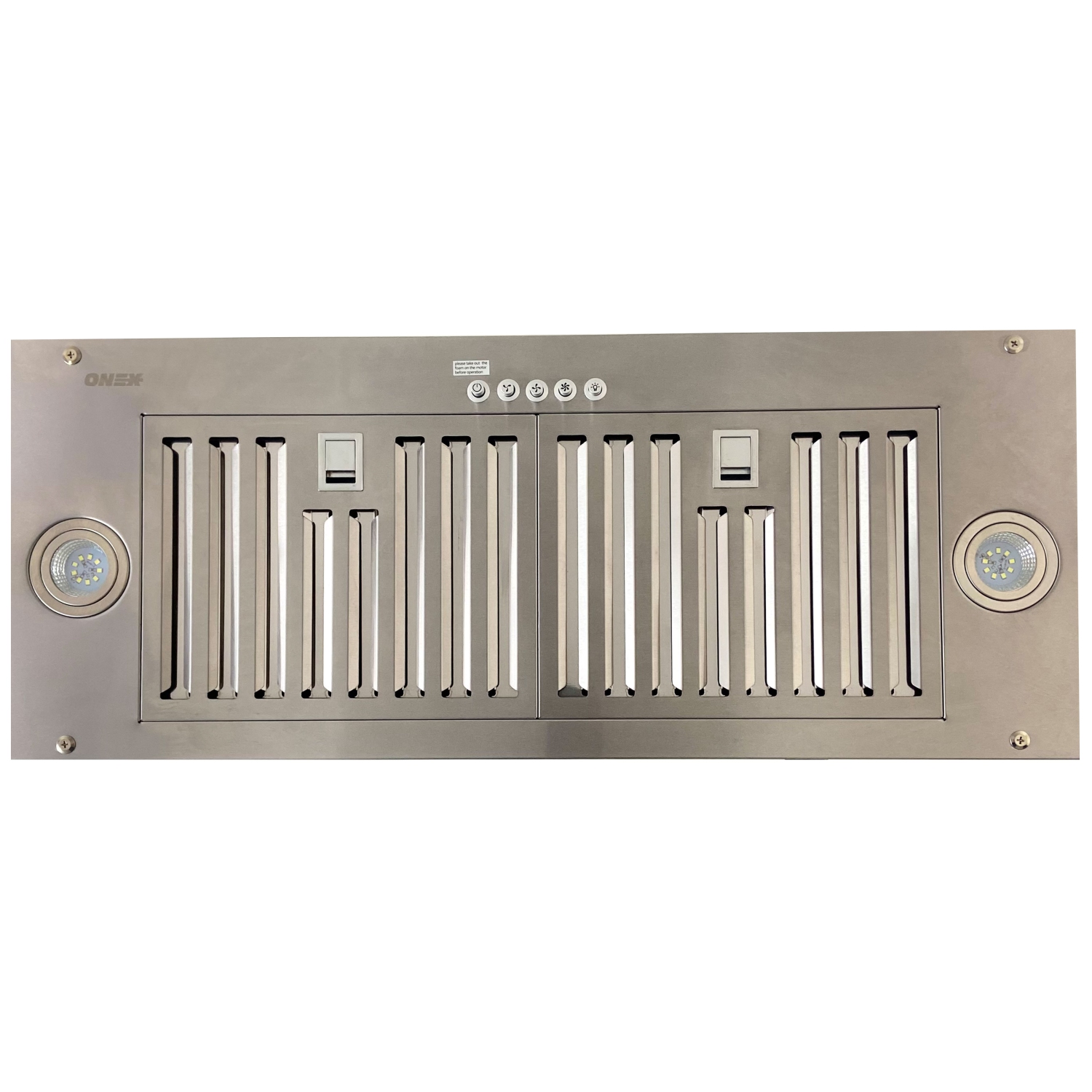 Hotte de cuisine encastrée en acier inoxydable ONEX® 30" 460 CFM #OIN230